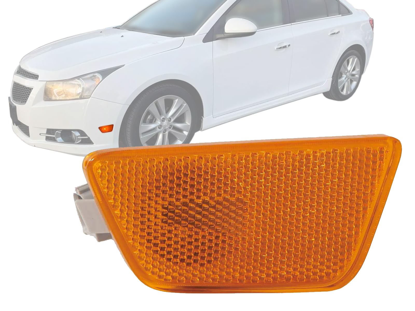 Auto Parts Avenue APA Replacement Side Marker Light for 2011 2012 2013 2014 2015 2016 Cruze LS LTZ ECO with Bulb Included Driver