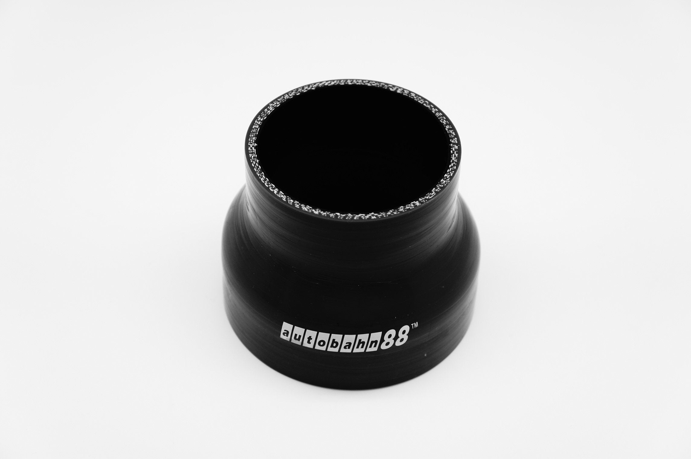 Autobahn88 Automotive Silicone Hose Bend, Reducer Coupler, ID=1.75 to 2.25 (45 to 57mm), Length 3.3 (85mm), Wall Thickness= 0.16
