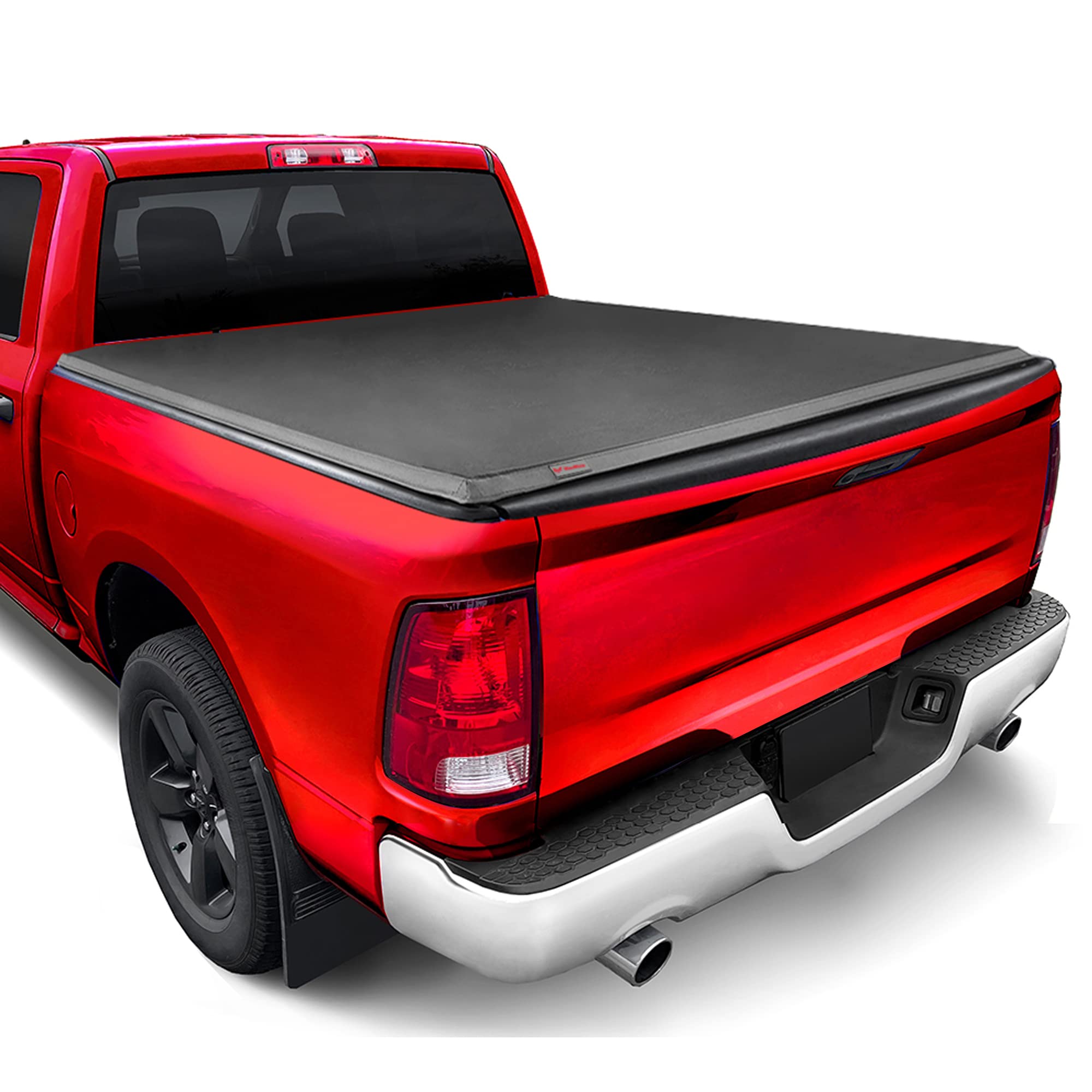 Maxmate Soft Roll-Up Truck Bed Tonneau Cover Compatible With 2002-2008 Dodge Ram 1500; 2003-2009 2500 3500 | 6'4'' (76'') Bed |