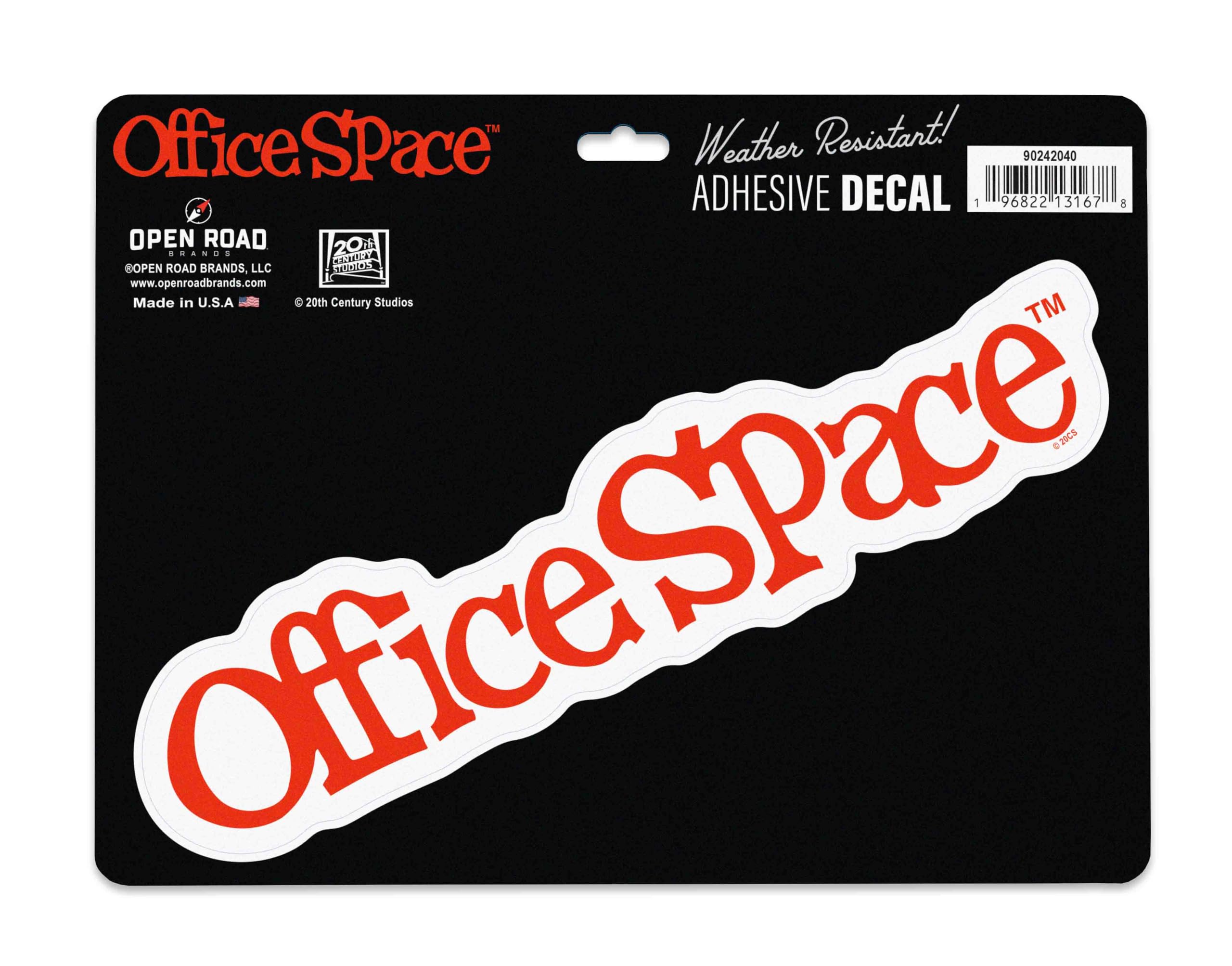 Office Space Movie Logo Adhesive Vinyl Decal - Iconic Office Space Sticker for Car or Truck