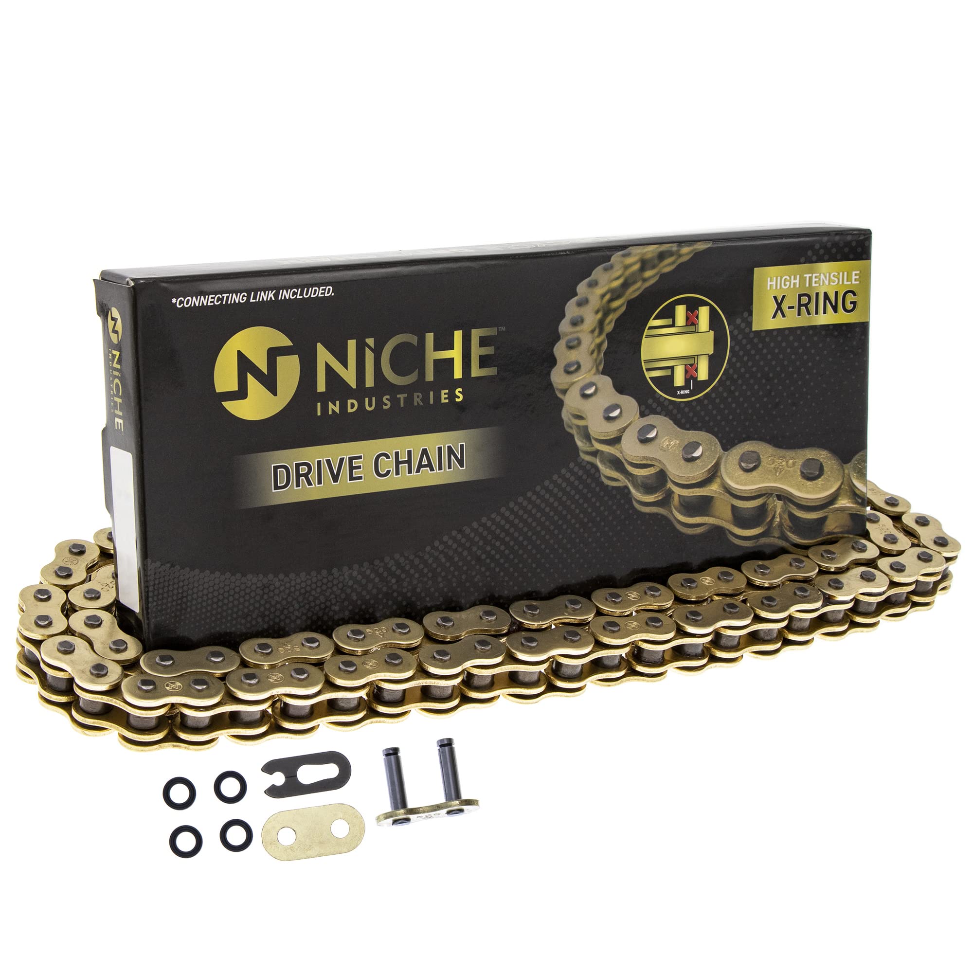 Niche Gold 520 X-Ring Chain 50 Links With Connecting Master Link