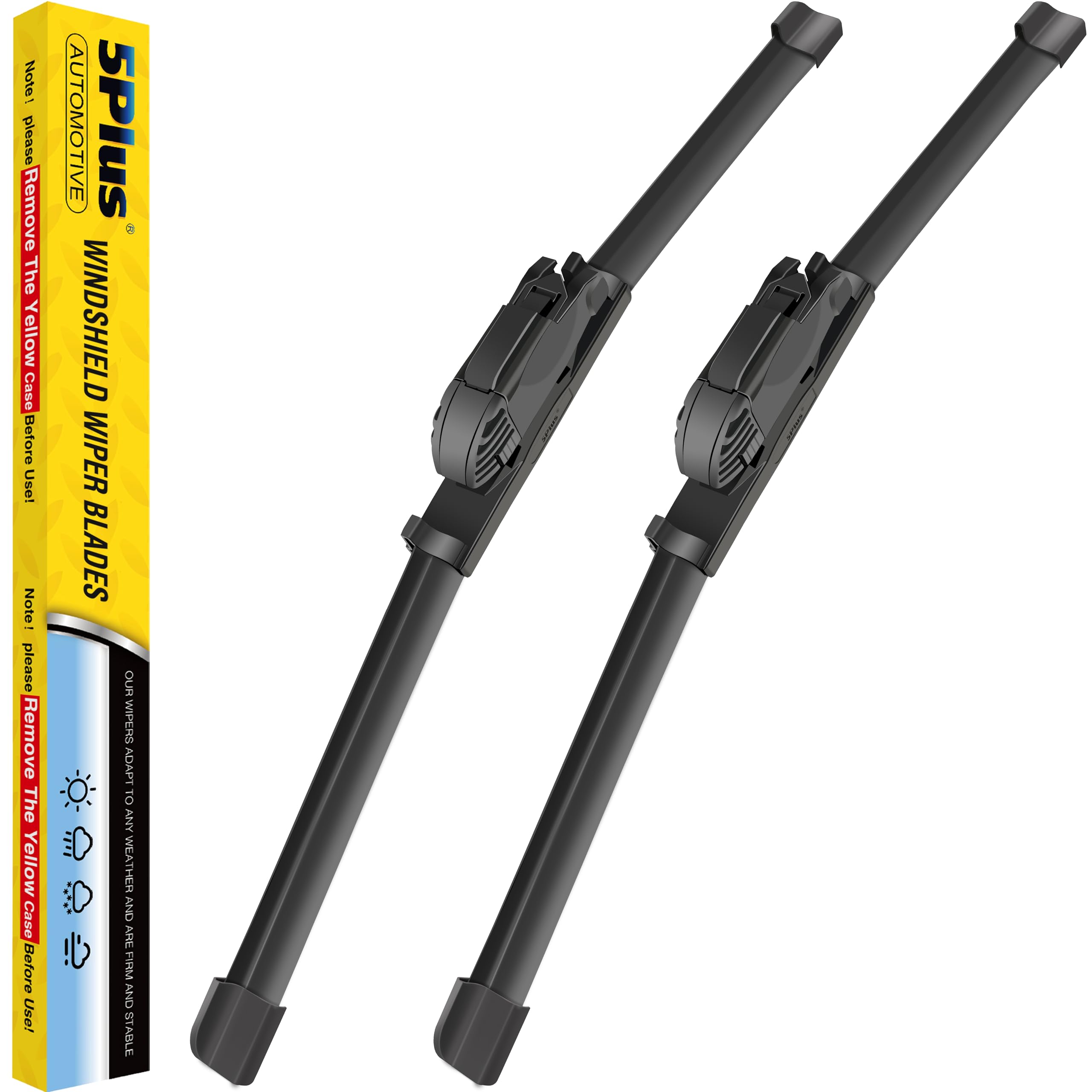5 Plus 24''+16'' Windshield Wipers Replacement For Wiper Blades-Original Factory Quality (Pack Of 2)