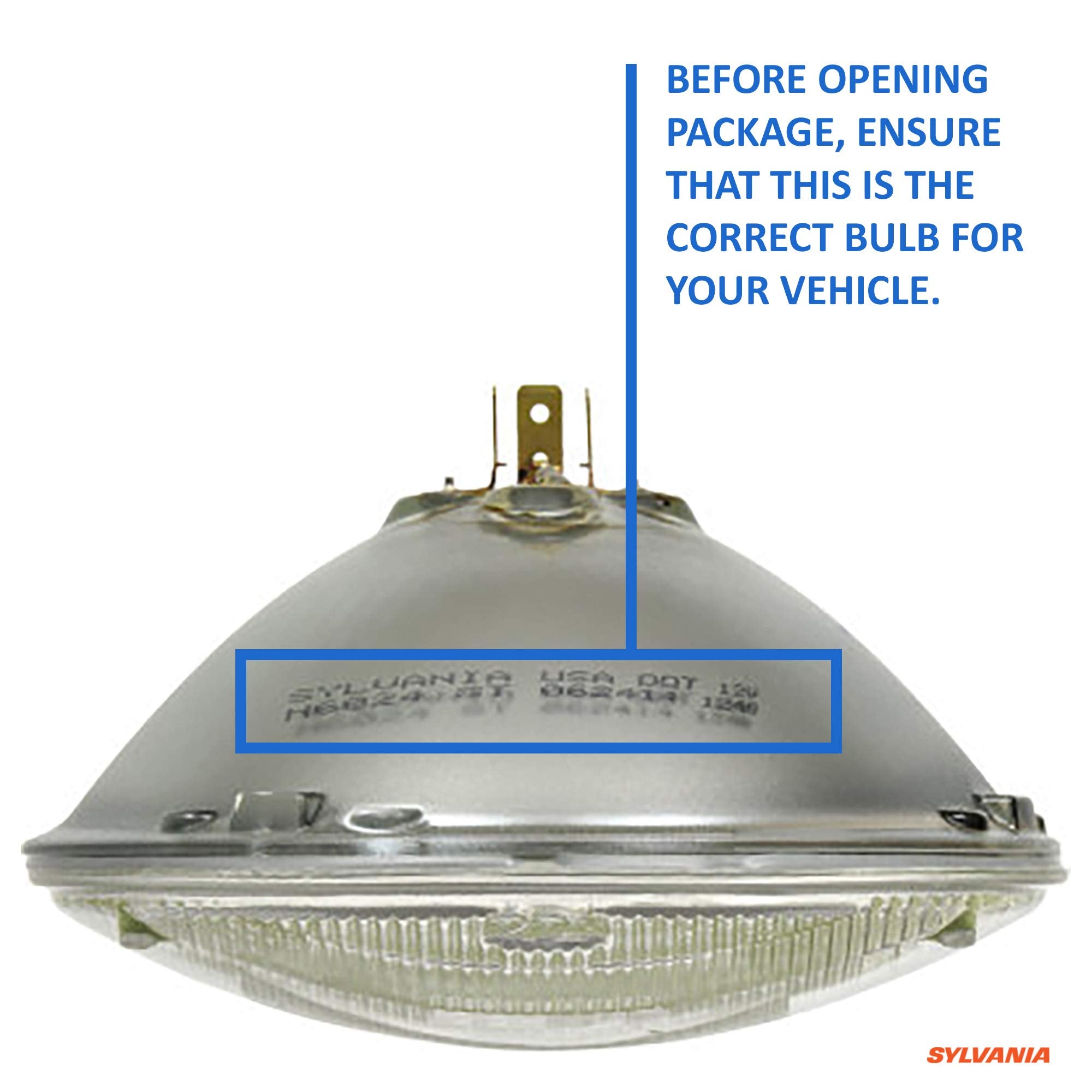 Sylvania - H6024 Silverstar Sealed Beam Headlight - High Performance Halogen Headlight Replacement (7 Inch Round) Par56, Brighte