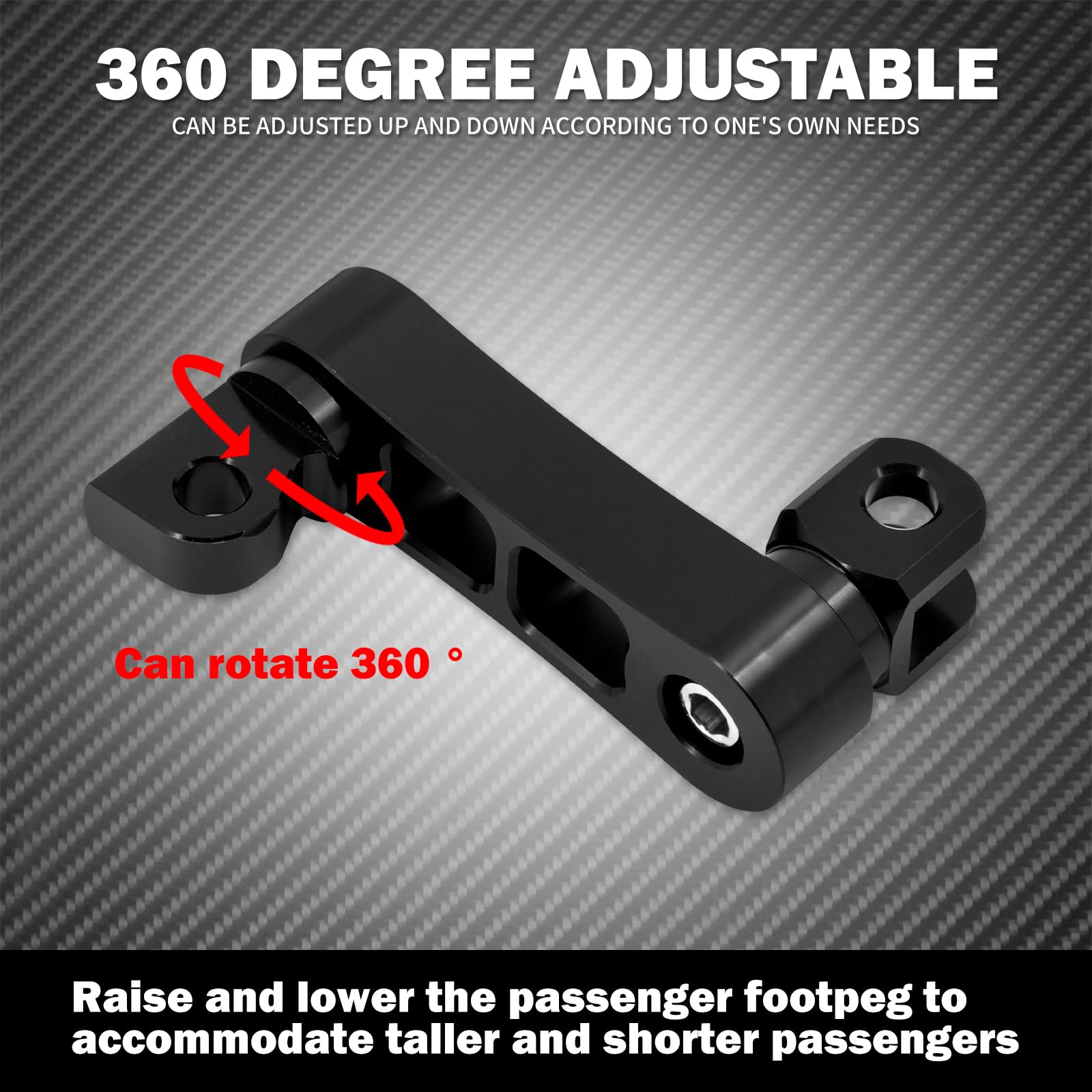 HCmotorku Adjustable Footpegs Highway Pegs Male Mount Foot Peg Clamp Support Extensions Bracket Fit For Harley Sportster Dyna So