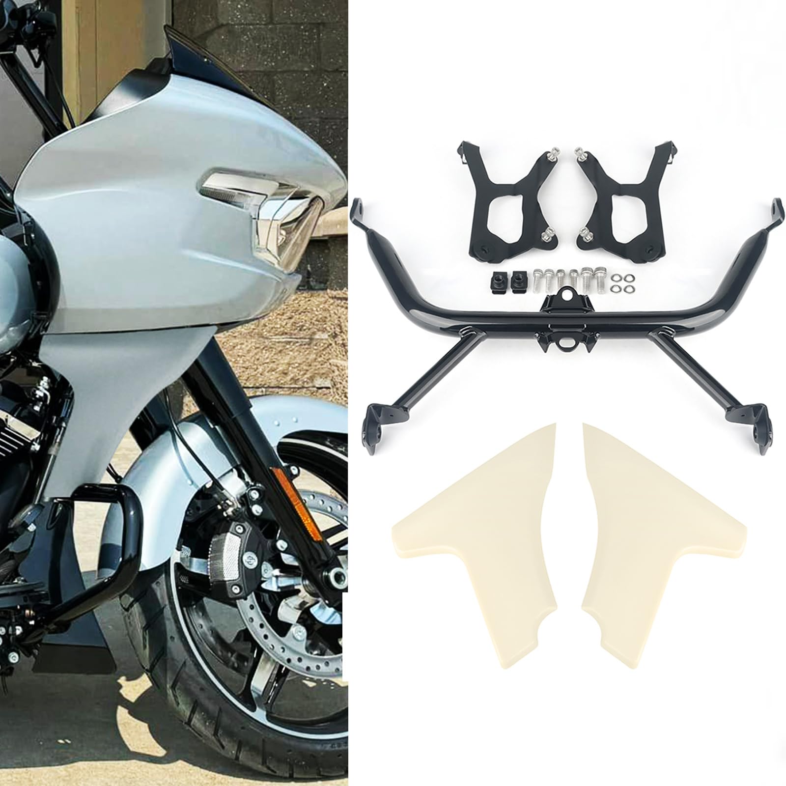 RUNNING PANTHER Side Fairing Panel Support Bracket Kits for Harley Touring CVO Road Glide ST FLTRXSTSE 2024 FLTRXSE 2023, Upgrad