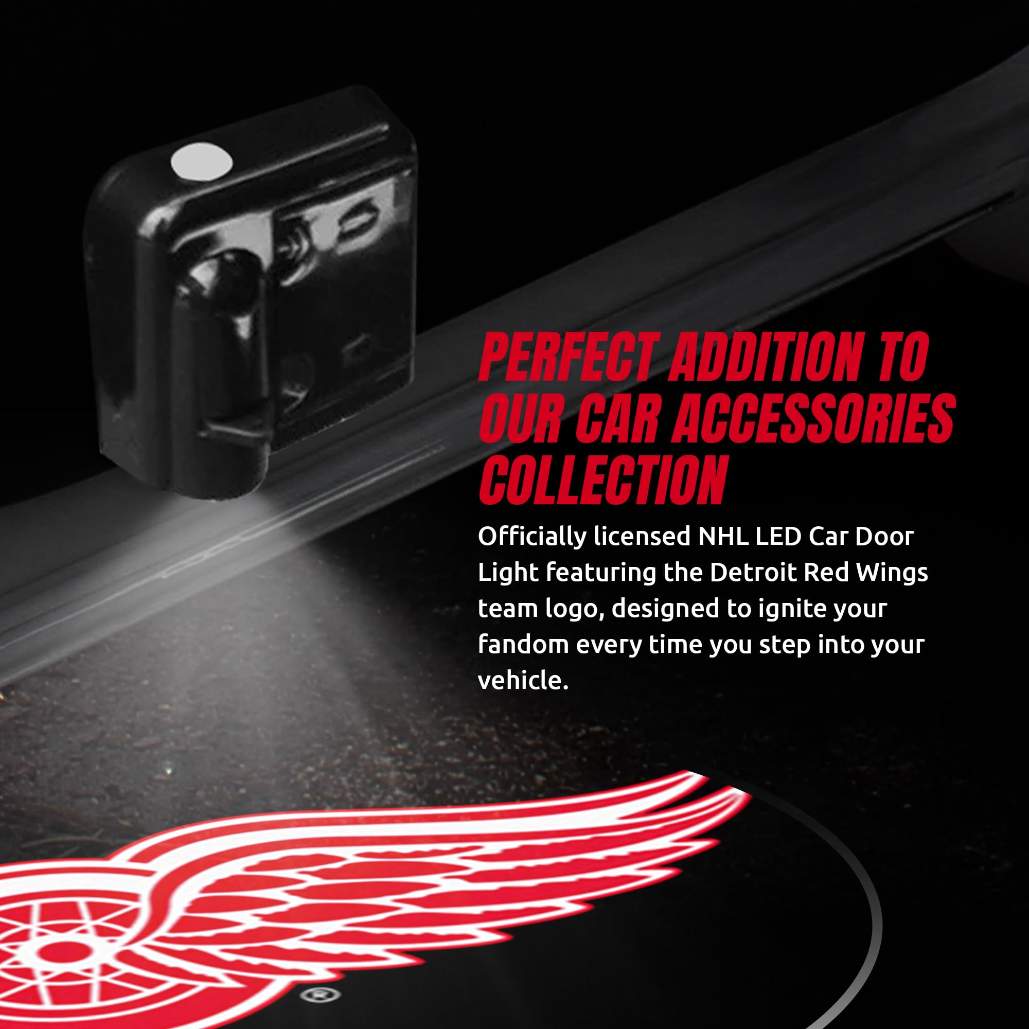 Detroit Red Wings Car Door Light Led Special Order