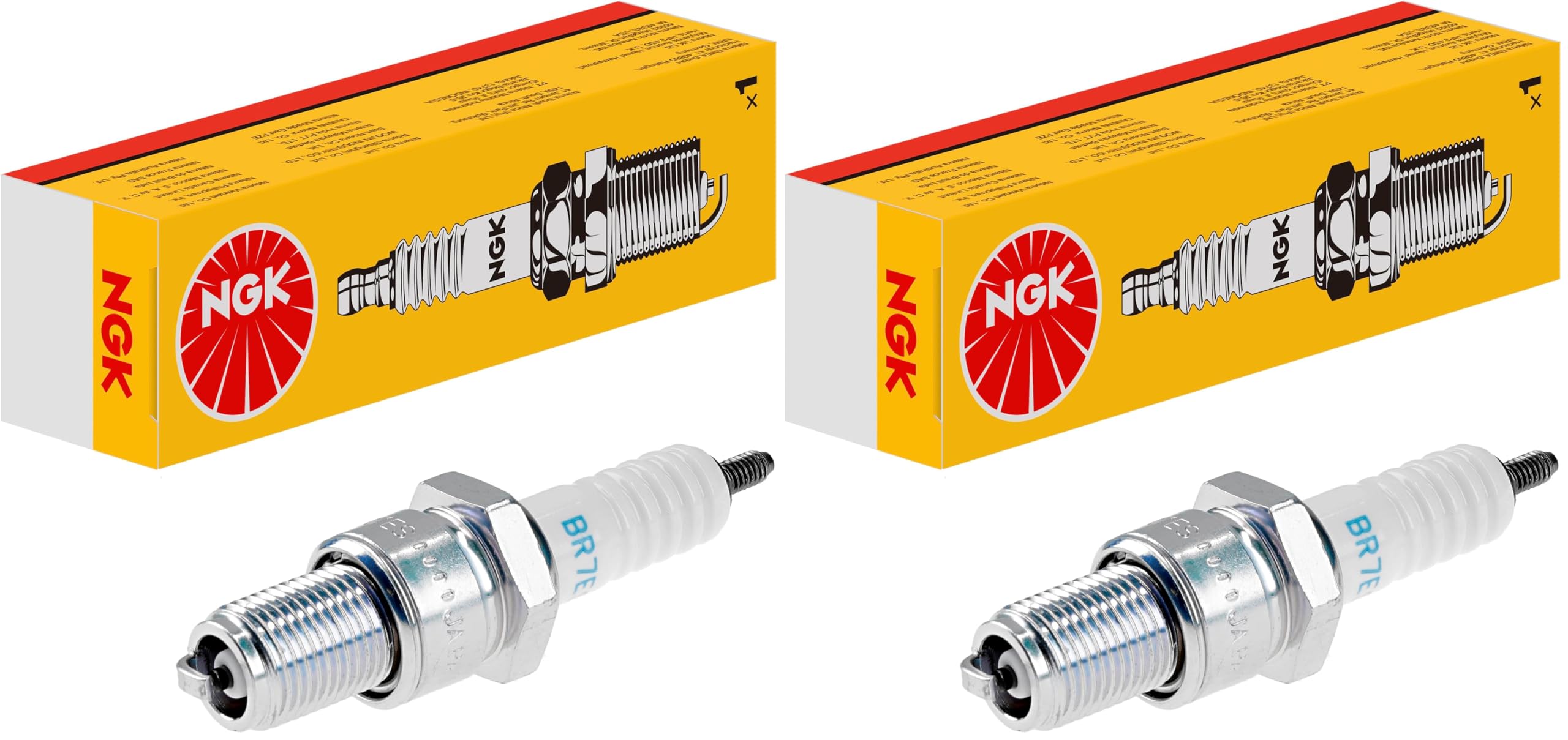 NGK 5122 Standard Spark Plug - BR7ES, 2 Pack