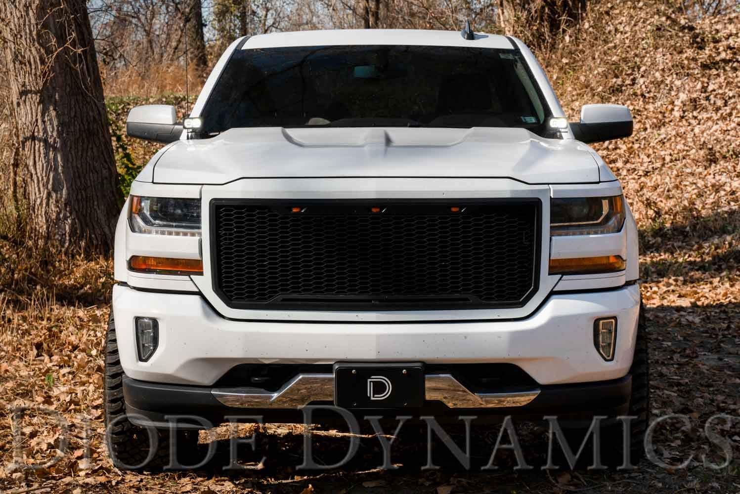 Diode Dynamics Stage Series Backlit Ditch Light Kit Compatible With Chevrolet Silverado 1500 2014-2019, Bracket Only None