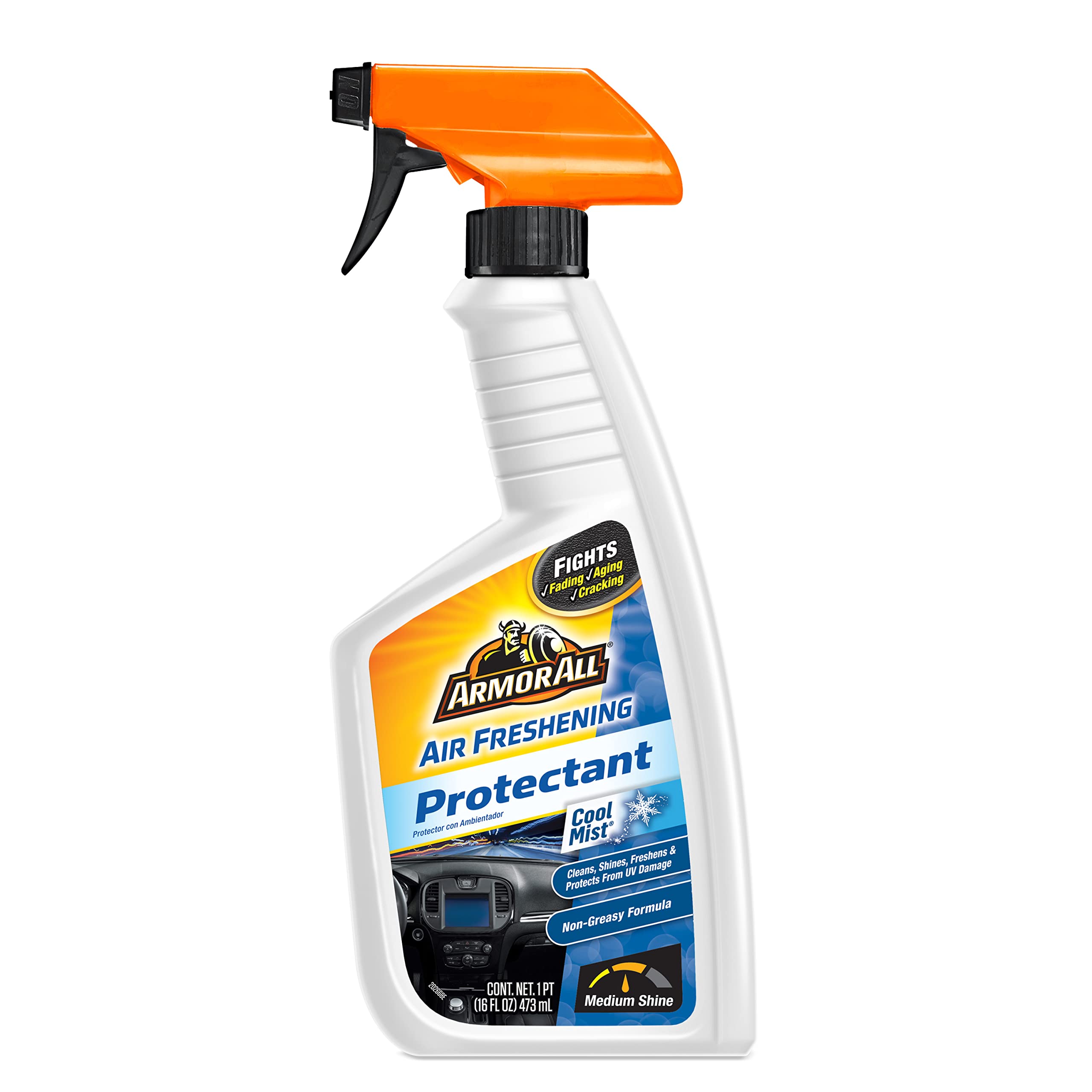 Armor All Car Air Freshener Protectant Spray By Armor All, Car Interior Cleaner With Uv Protection Against Cracking And Fading, 