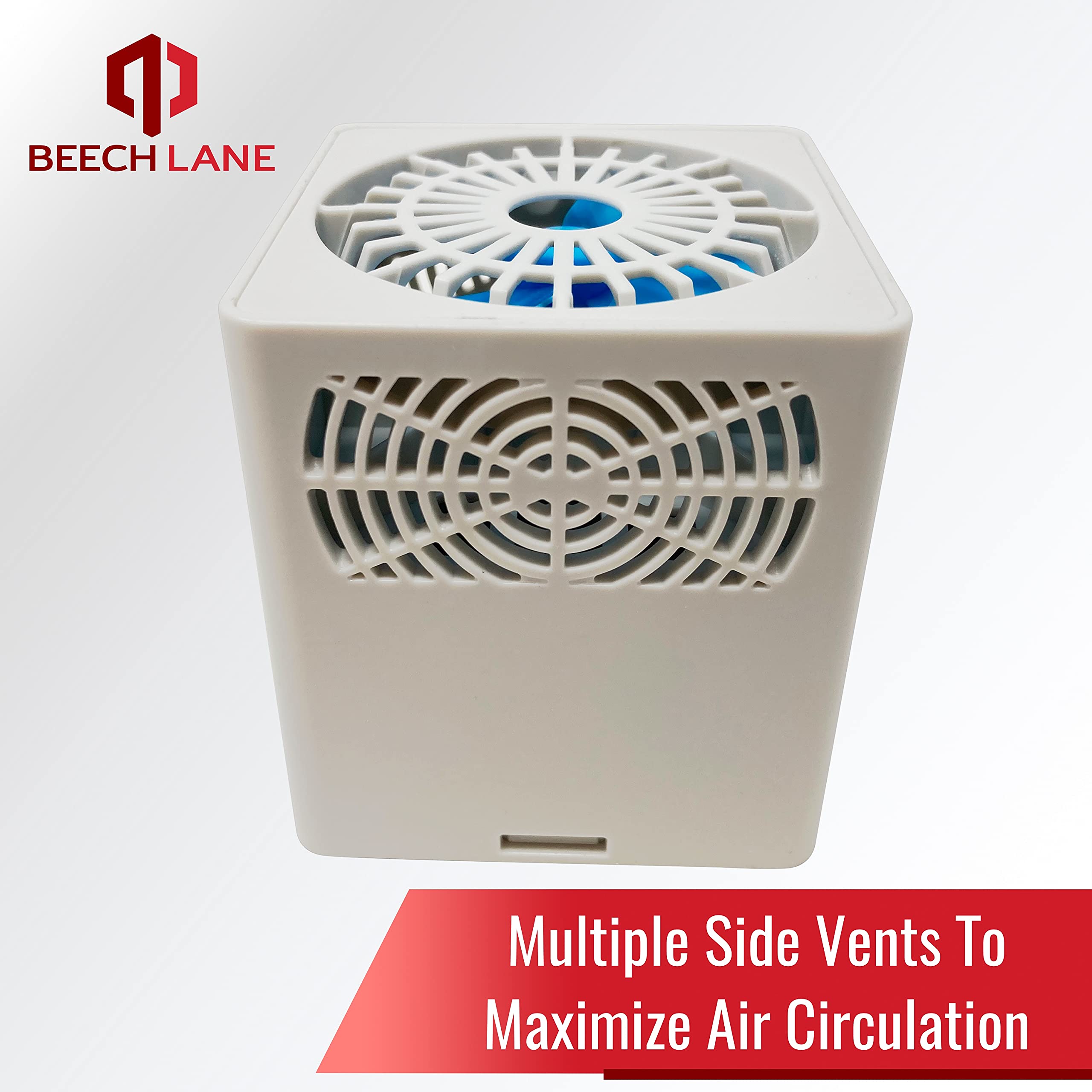 Beech Lane RV Fridge Fan - High Power 3,000 RPM Motor, Durable Plastic, Natural Color, Model 856152008803