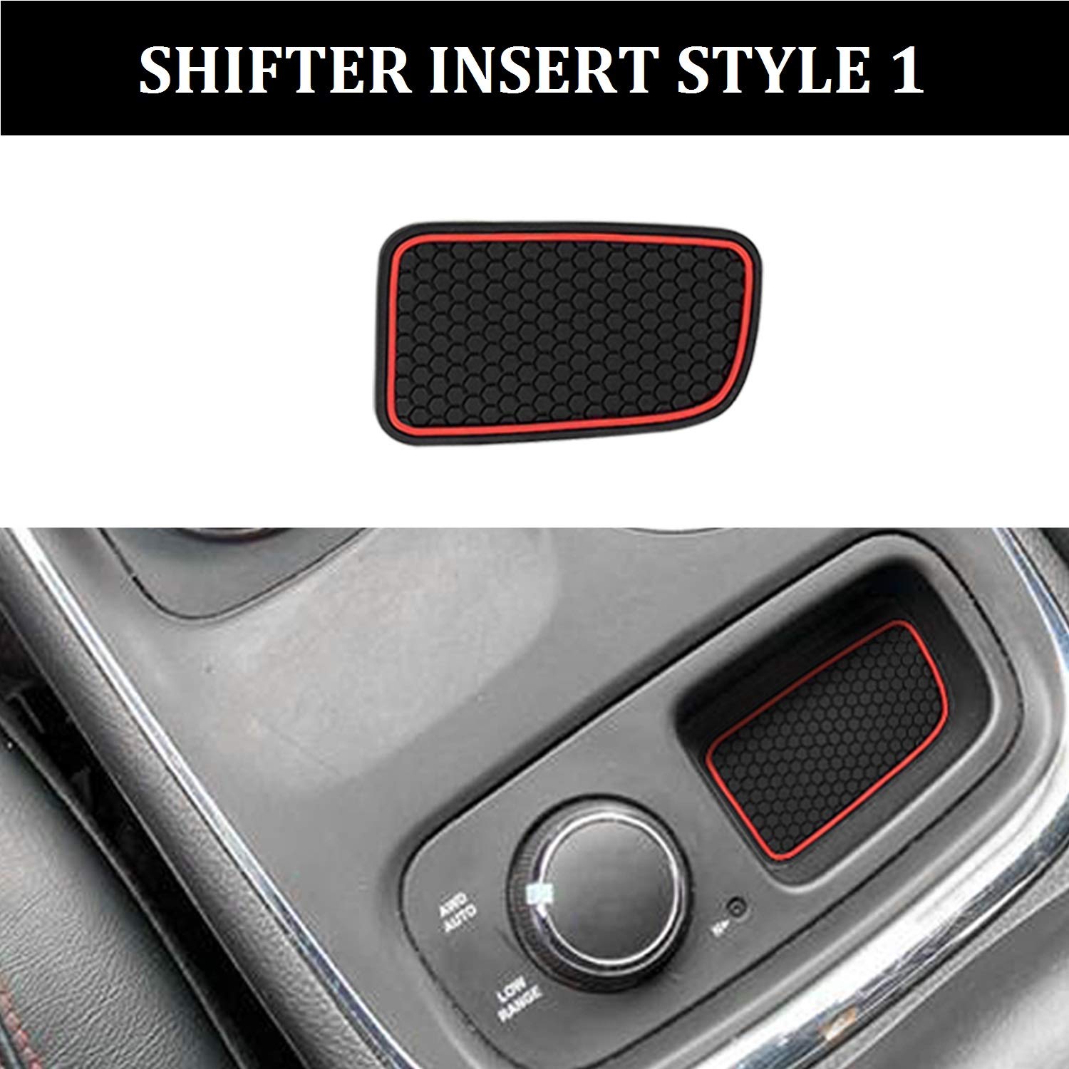 5Pcs Cup Holder Liner Compatible For Dodge Durango 2014-2020 Custom Fit Cup Holder Insert & Center Console Mats Non Slip Storage