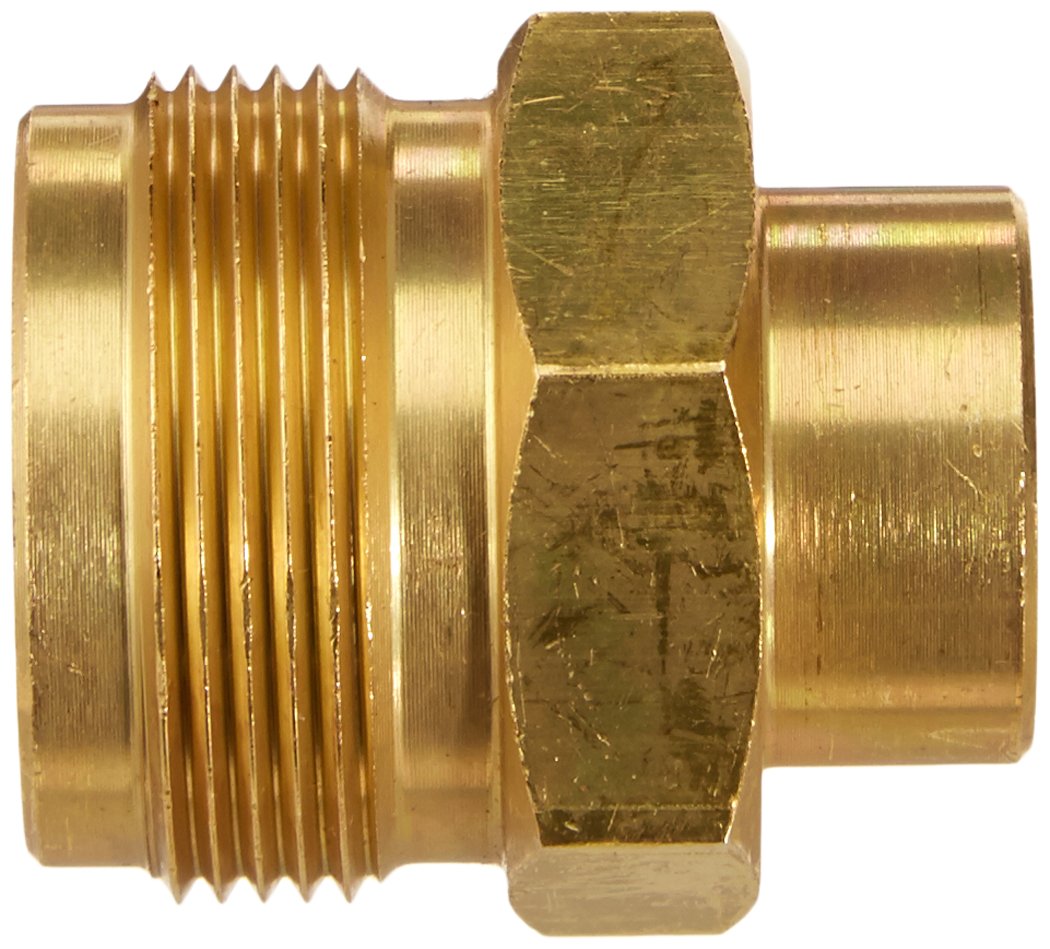 JR Products Cylinder Thread Adapter - Brass, Model 07-30145