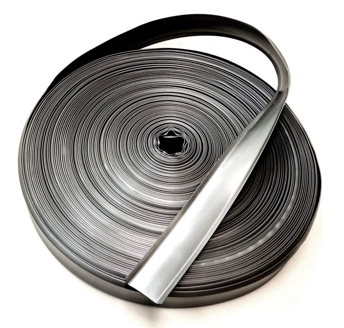 Qpn Silver Vinyl 7/8" Insert Molding Trim Screw Cover Rv Camper Travel Trailer (35 Ft, Silver)