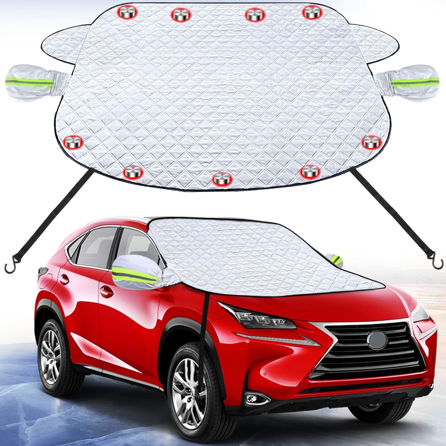 Whixant Car Windshield Sun Shade Sunshade Blocks UV Rays Sun Visor Protector, to Keep Your Vehicle Cool and Damage Free, Fits fo