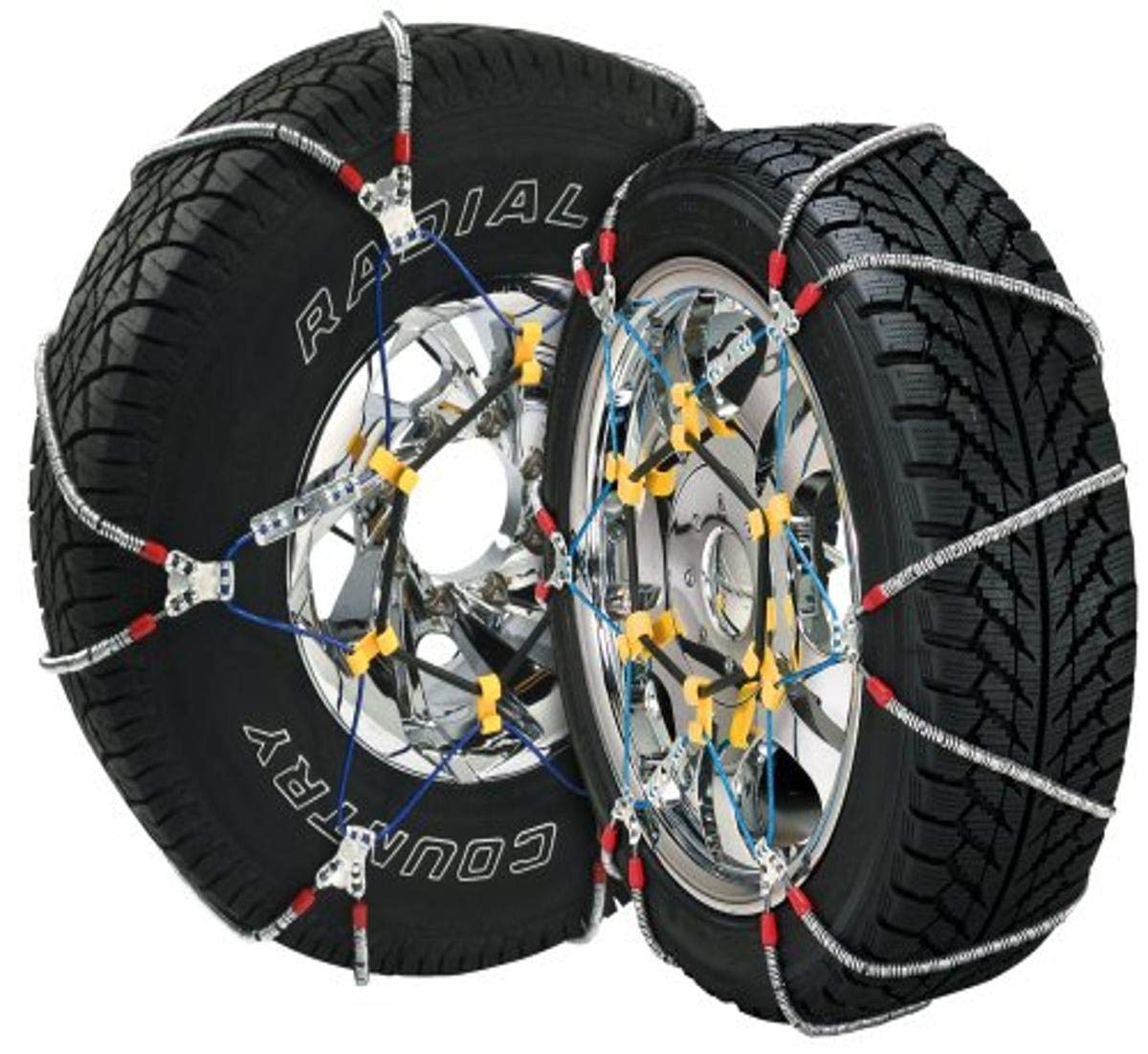 SCC SZ474 Super Z8 8mm Commercial and Light Truck Tire Traction Chain - Set of 2