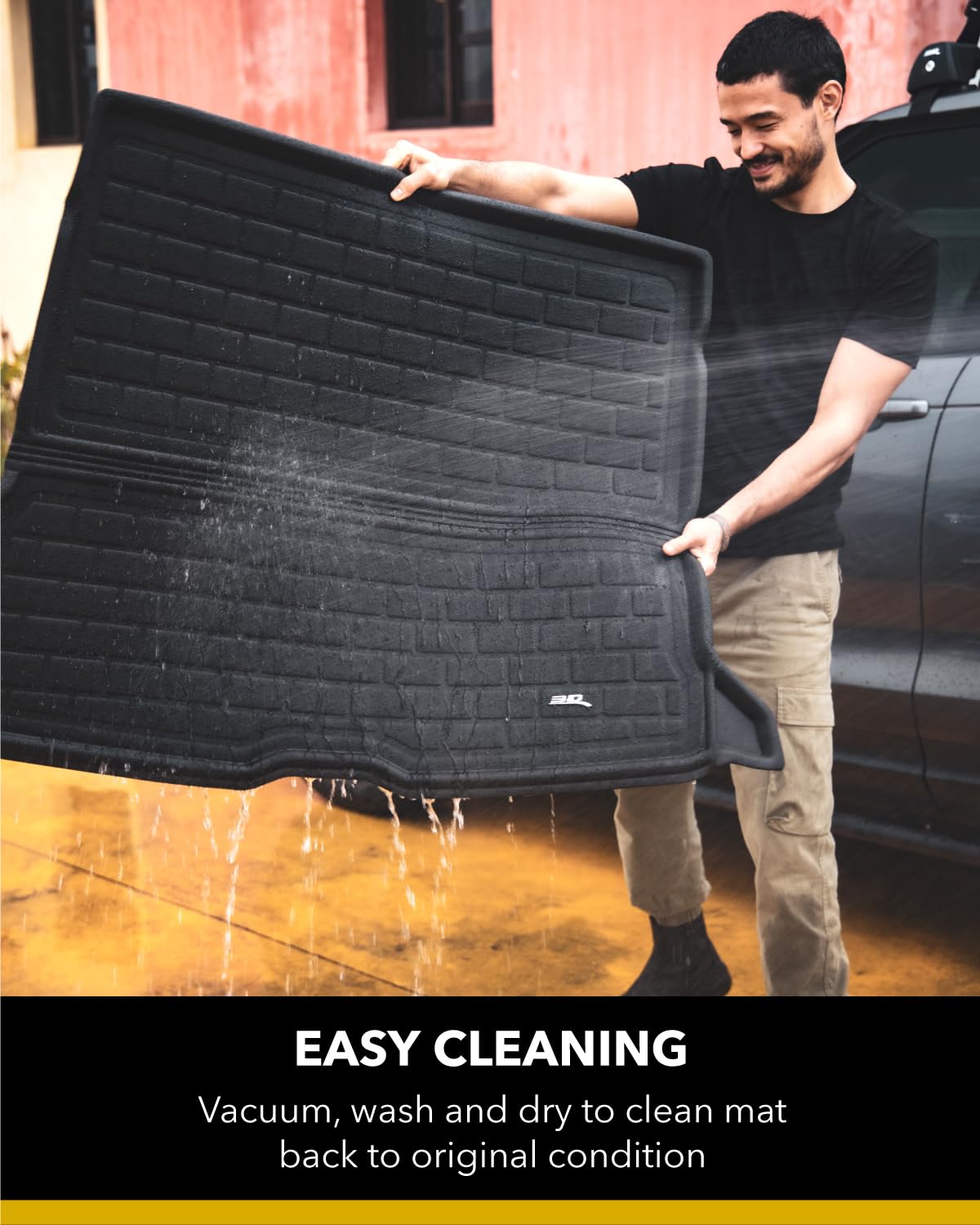 3D Maxpider Buick Encore Gx 2020-2022 Top Position Cross Fold Kagu Black Cargo Liner