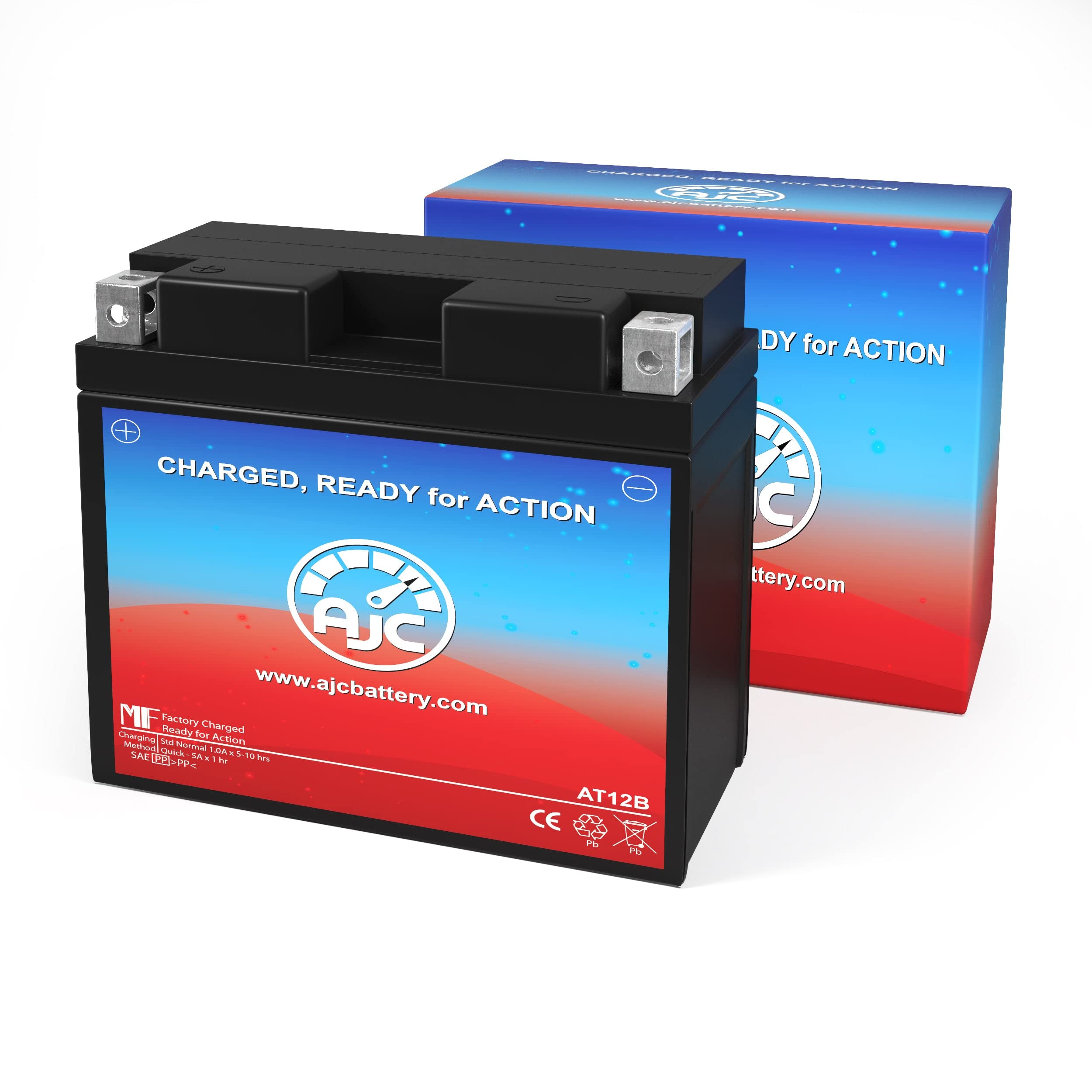 Ajc Battery Compatible With Yamaha Xvs650 V-Star All 650Cc Motorcycle Battery (1998-2016)