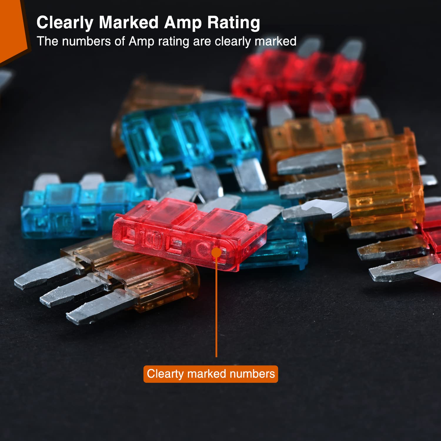 Nilight Micro3 Fuse ATL Blade Assortment Kit - 60Pcs Multicolored Car Fuses with Puller Tool, 5A-15A, Model 50105F