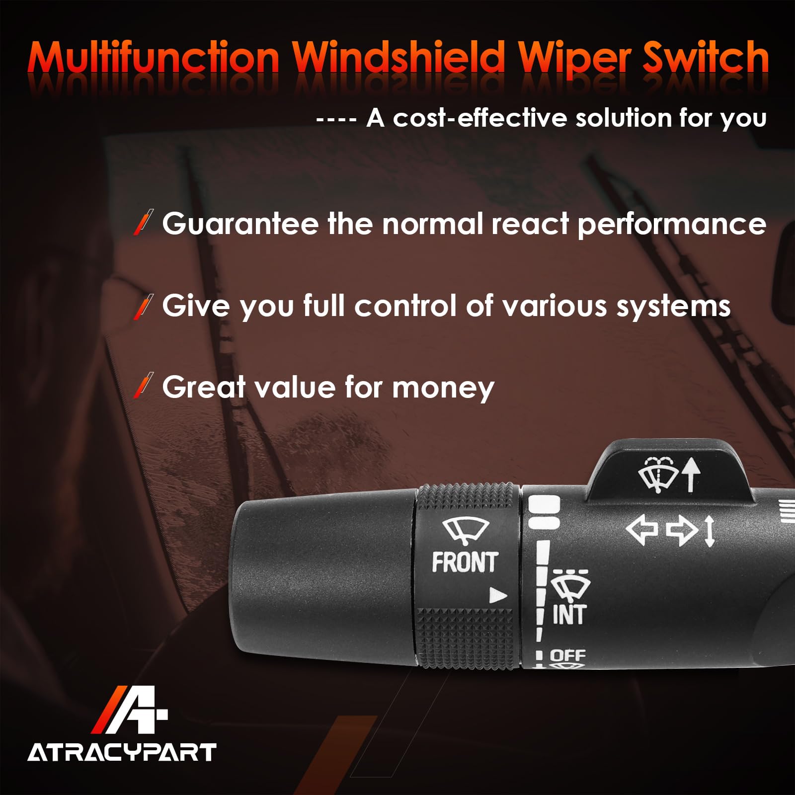 Multifunction Turn Signal Switch Headlight Dimmer Control | Replacement For 2014-2021 Chevy Silverado & Gmc Sierra 1500/2500/350