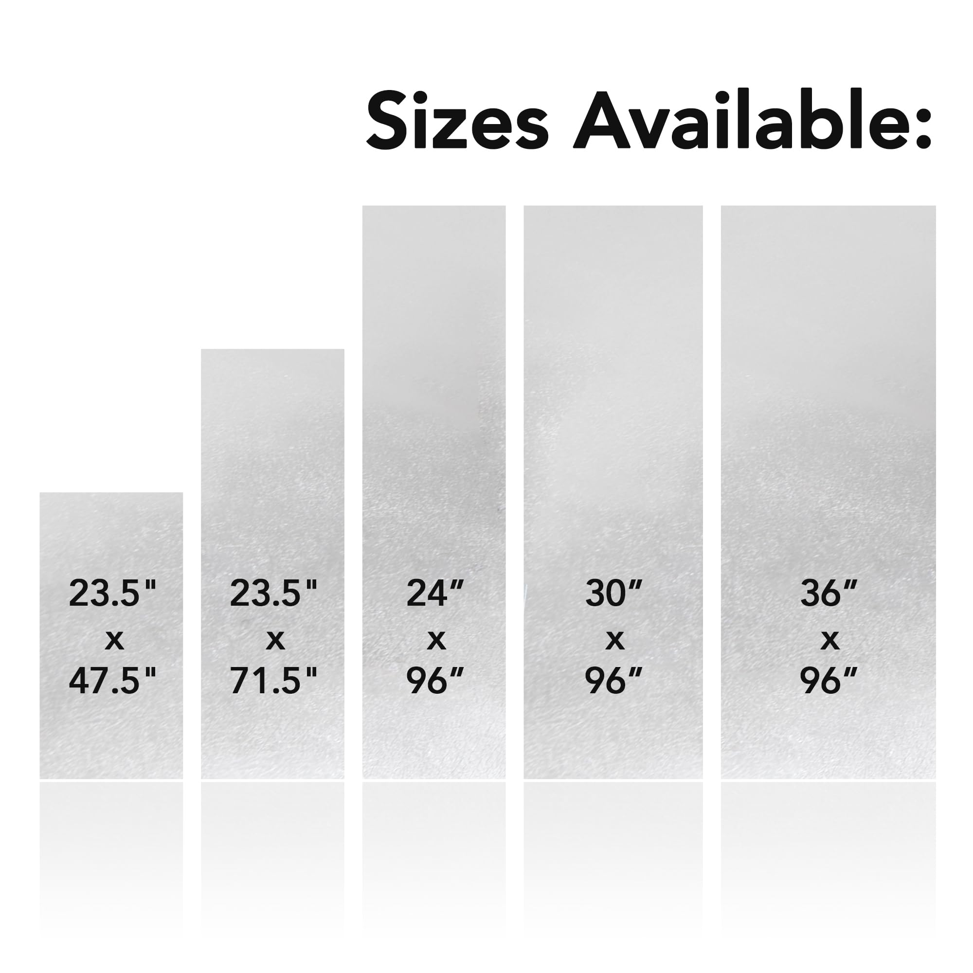 RESILIA Work Bench Mat - Scratch-Resistant PVC - 23.5" x 47.5" - Clear - Model 818452026963 - Protects Workbench from Painting &