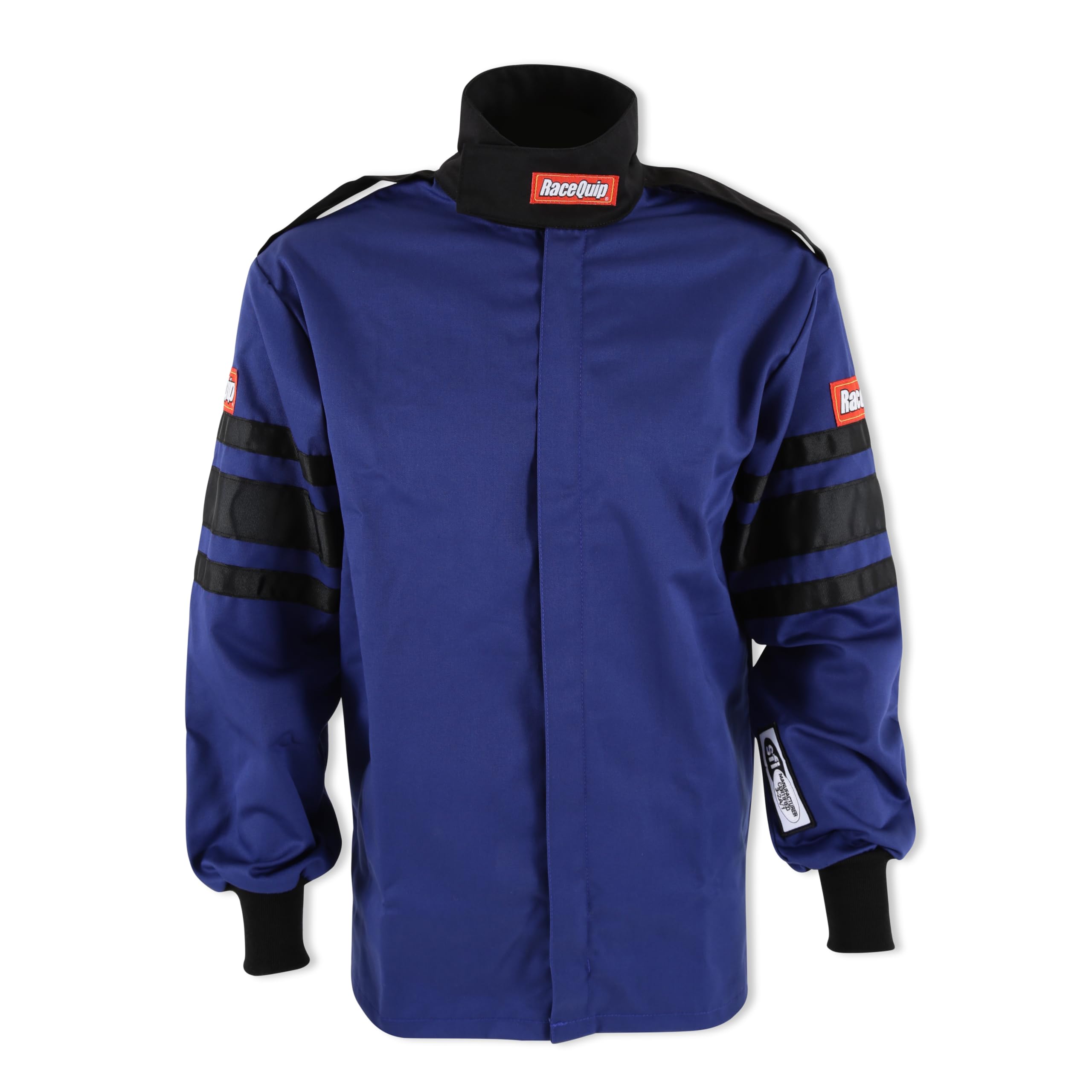 Racequip 111026Rqp 110 Series Driving Jacket Sfi 3.2A/1 Blue/Black Stripe Xl