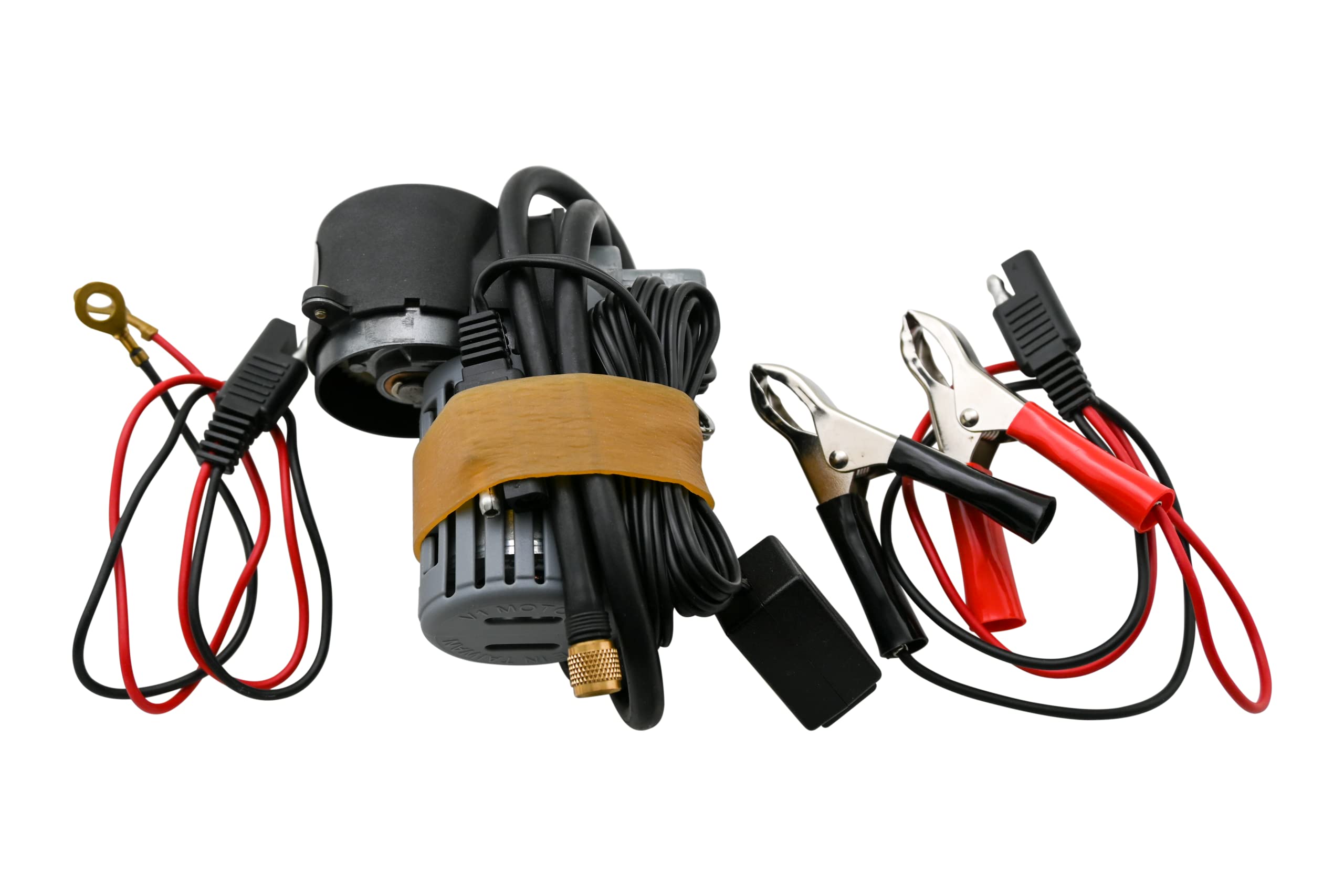 V1 Motor Portable Mini Air Compressor for Motorcycle/ATV - Compact, Black, Model V1MAC2
