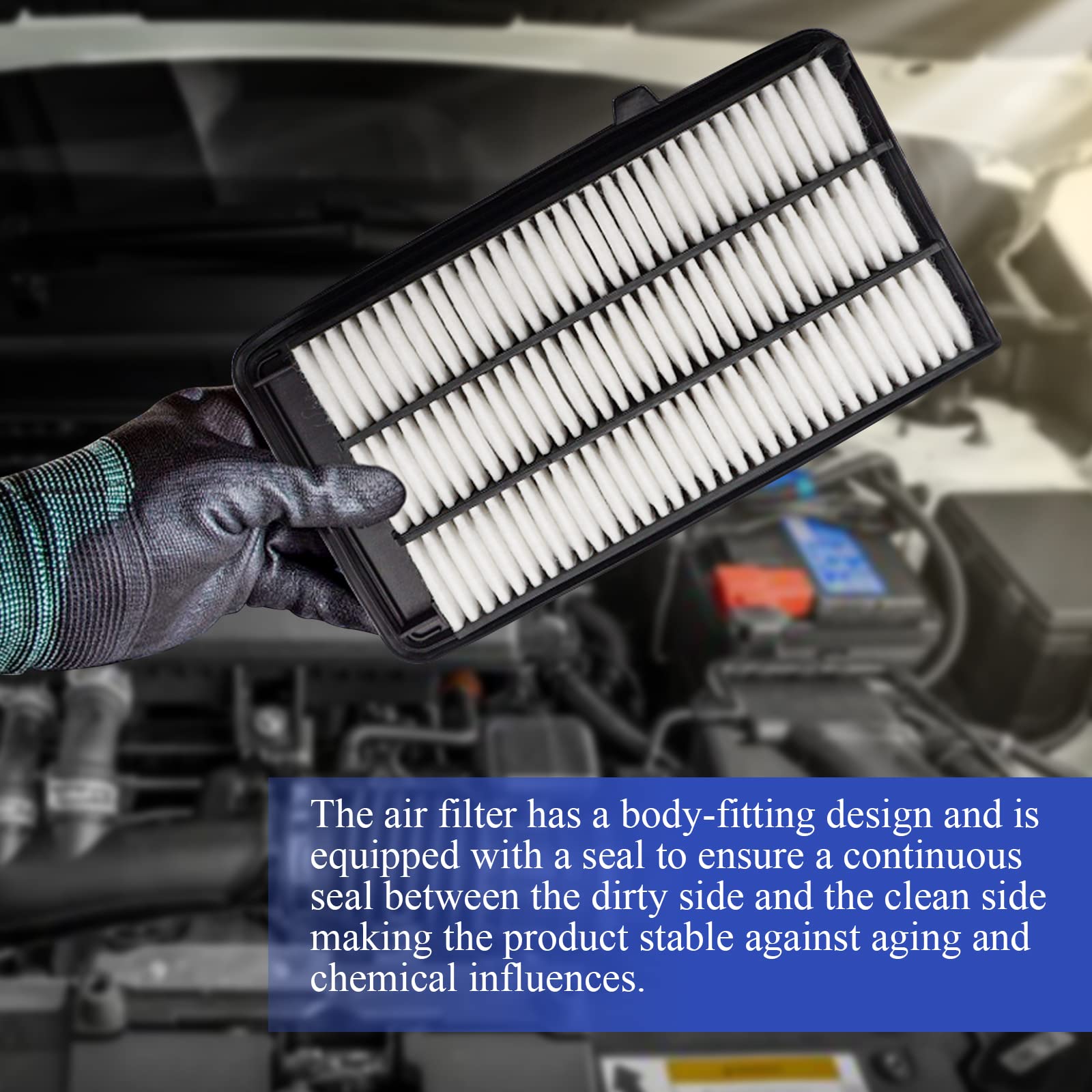 Ca12050 Engine Air Filter For 2016-2021 Honda Civic 2017-2022 Honda Cr-V Crv 1.5L Turbo 17220-5Aa-A00 Af9183