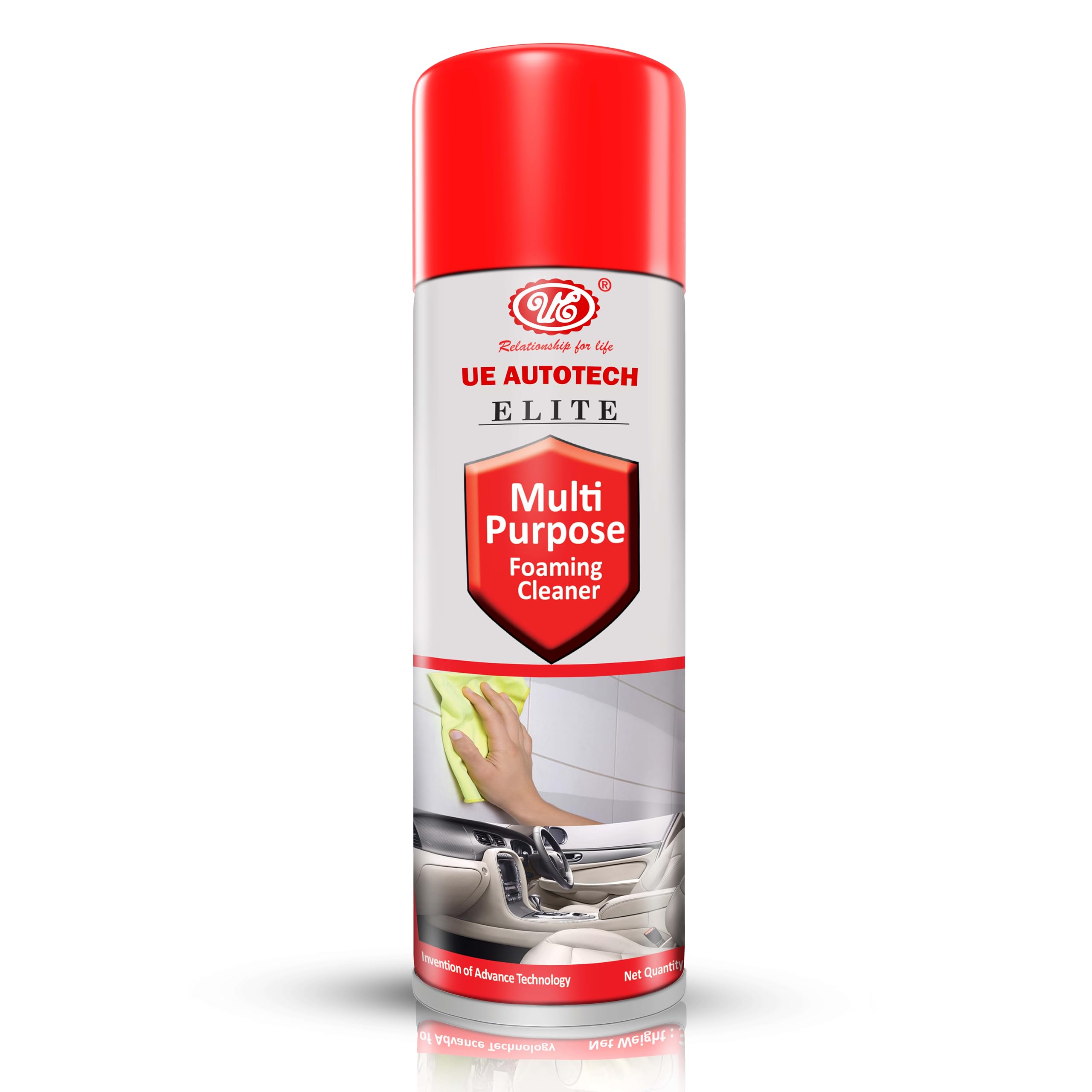 Ue Foaming Car Interior Cleaner  350 Ml | Upholstery Spray For Sofa | Leather Seat | Car Care | Fabric Cleaner MultiSurface Fo