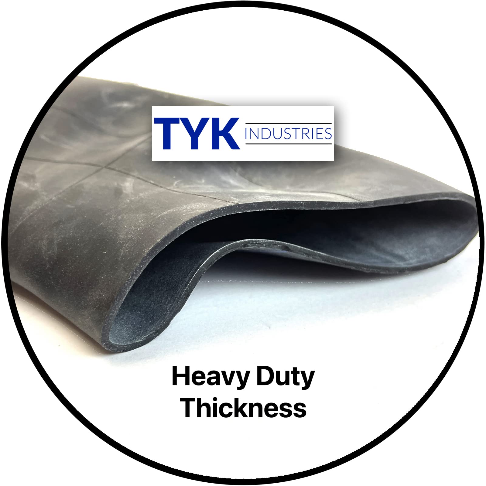 TYK Industries Inner Tube for Forklift & Trailer Tire, JS2 Model, 6.00-9 Size, Synthetic Rubber, 2 Pieces