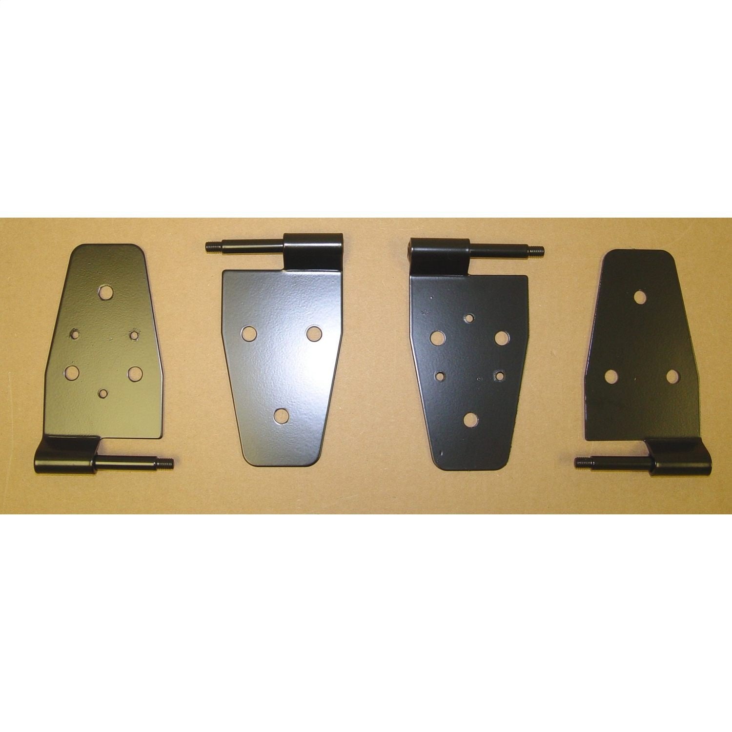 Rugged Ridge Door Hinge Kit | Black, Steel, 4 Piece Set | 11202.01 | Fits 1987-1995 Jeep Wrangler Yj; 1997-2006 Jeep Wrangler Tj