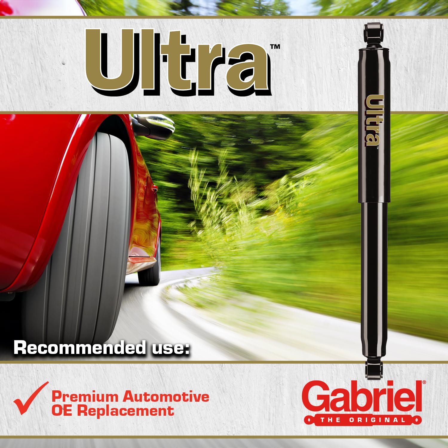 Gabriel 69589 Ultra Rear Shock Absorbers For Chevrolet Malibu, Base, Ls, Lt, Ltz, Ss, Classic Ls, Classic Lt (1 Pack)