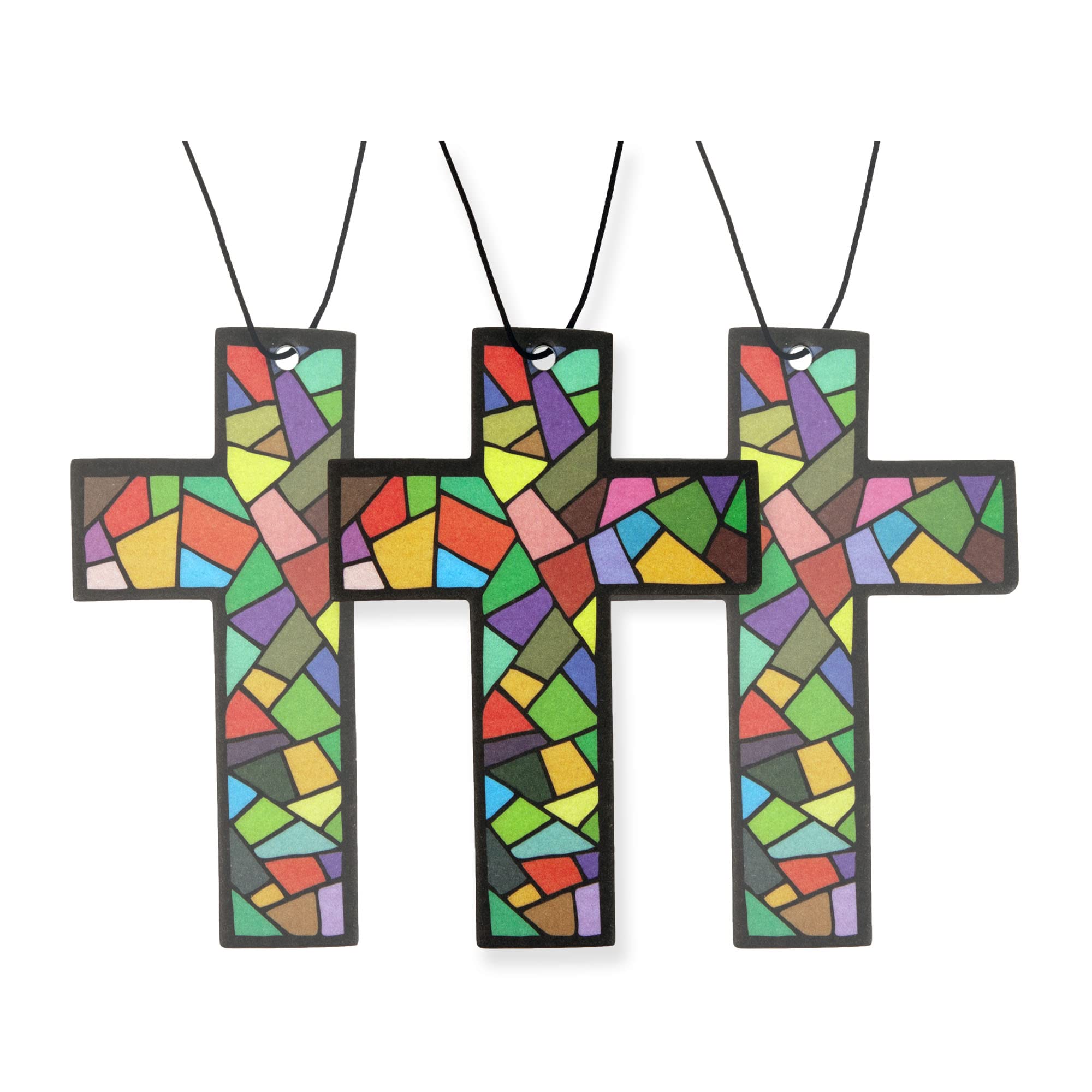 Fresh Fresheners Cute Funny Car Air Fresheners 4-Pack (Cross)