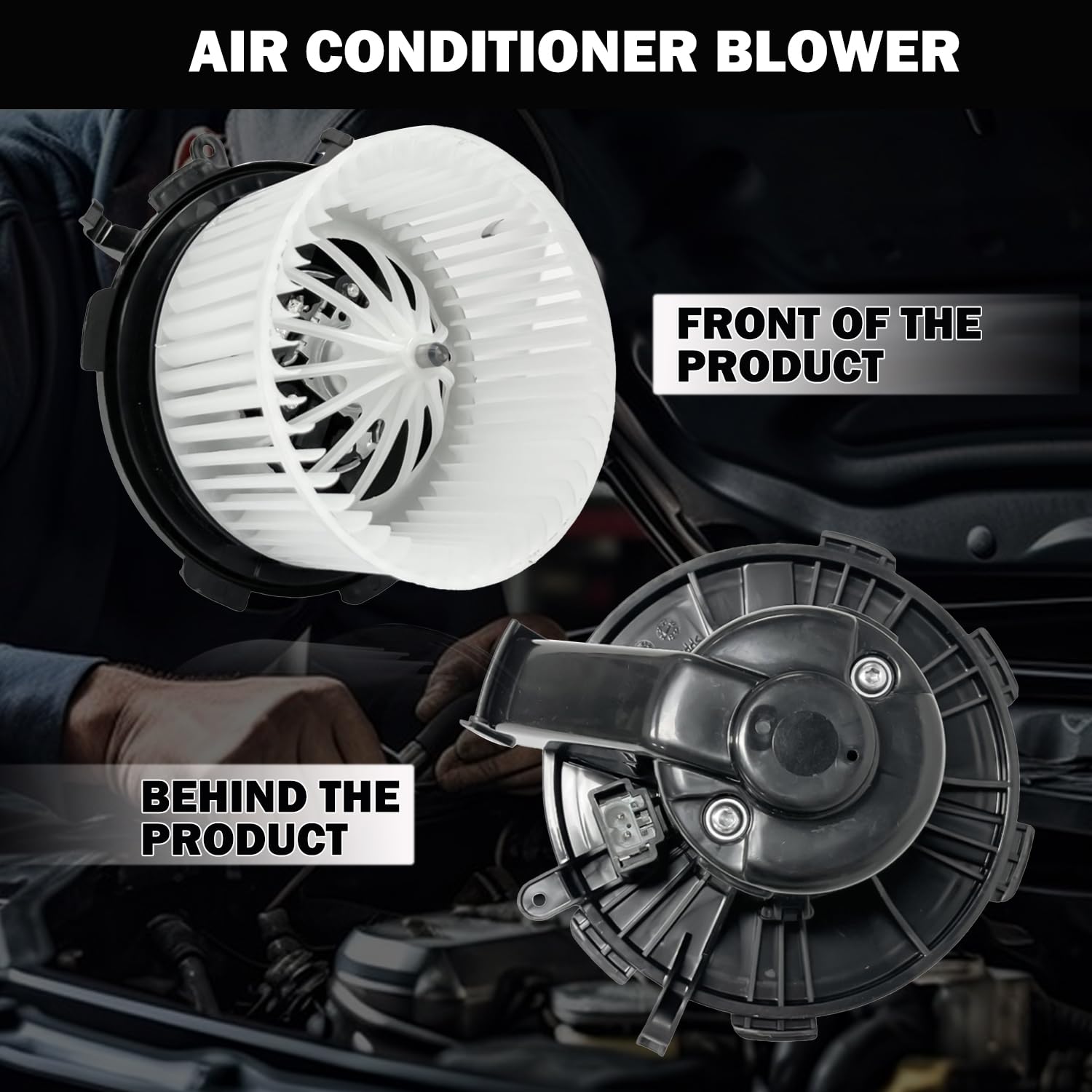 Aspligo Front 700319 Ac Heater Blower Motor Fit For Mercedes-Benz Sprinter 2500 3500 Sprinter 2010-2018, 3500Xd 2018, For Dodge