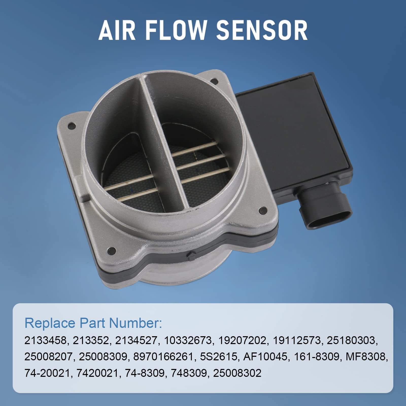 RADHLBNIU Mass Air Flow Sensor, Maf Sensor Compatible with Chevy Astro, Blazer, Impala, S10, Lumina - Gmc Jimmy, Sonoma - Buick