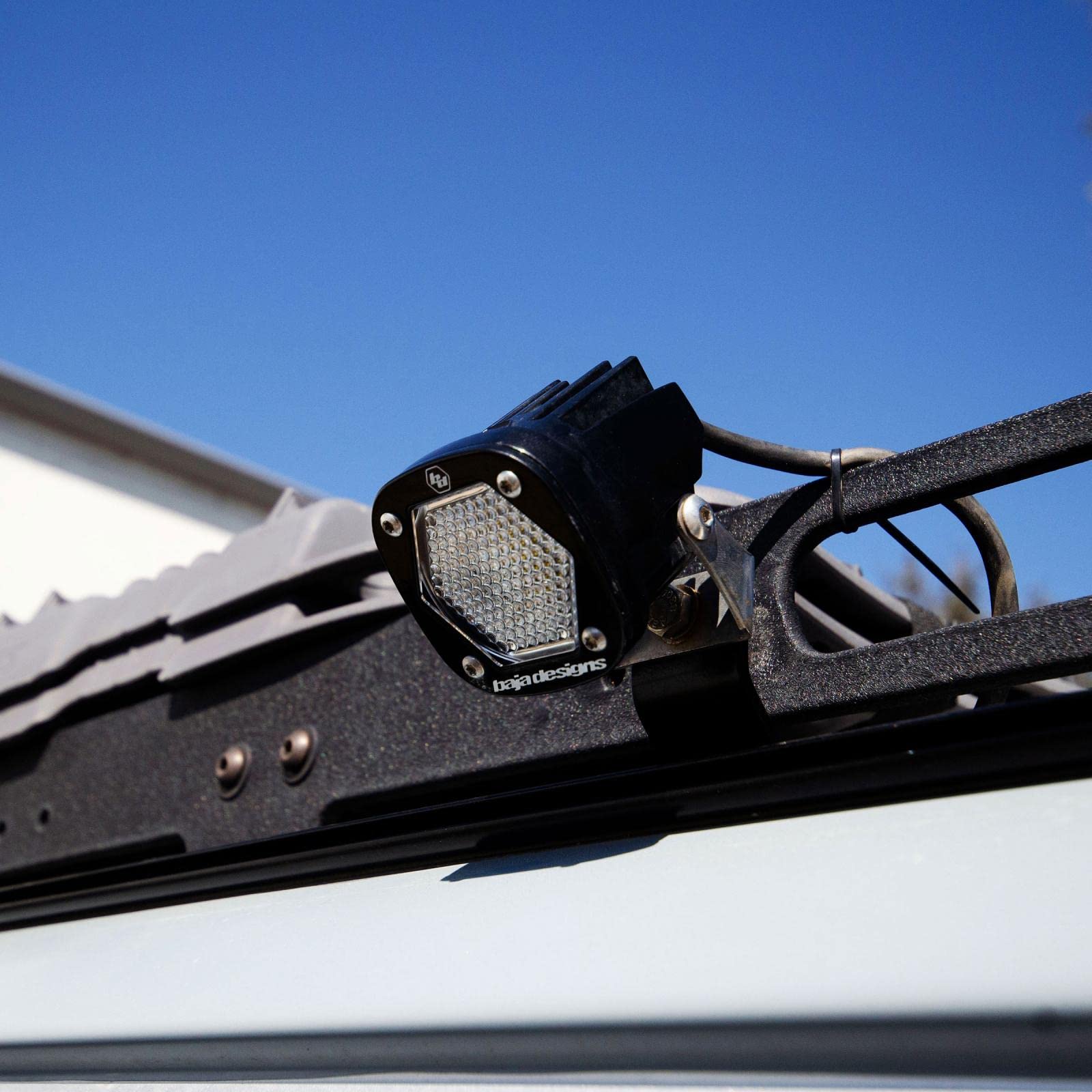 Baja Designs S1 Led Roof Rack Rail Light Kit For Mercedes Benz Sprinter 1500/2500/3500 Van 2019-22 (Work/Scene; Clear)