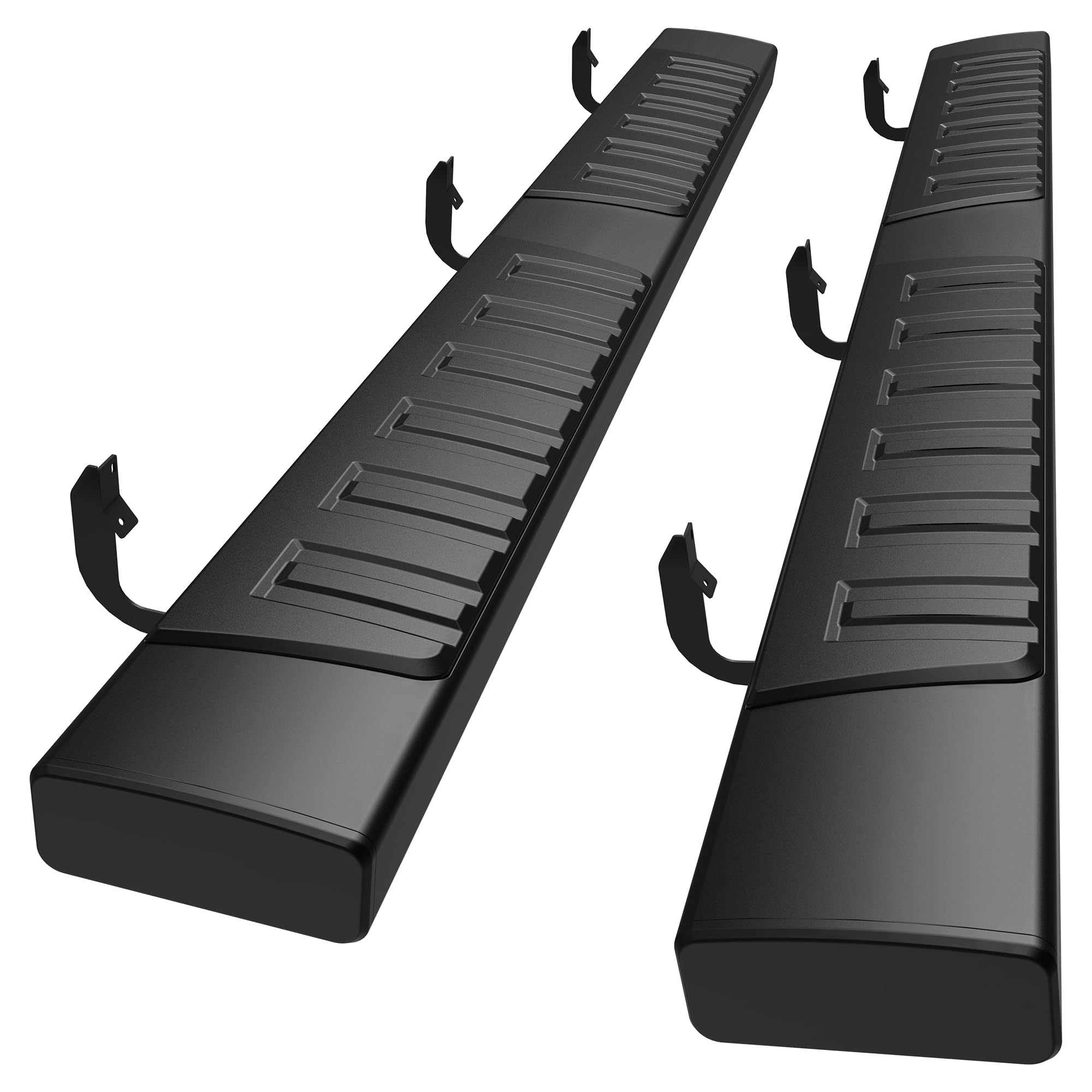 6 Inches Running Boards & Steps Compatible with 2004-2024 Nissan Titan & 2016-2024 Titan XD Crew Cab (4 Full Size Doors), A Pair