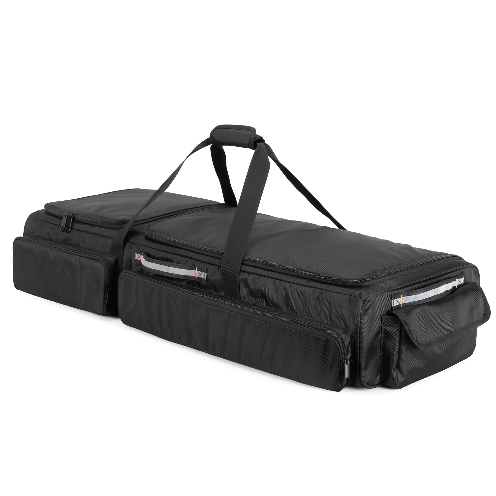 Samdew Under Seat Storage Bag Fit For Supercrew Cab & Crew Cab, Back Seat Double-Compartment Organizer For Truck, Practical Underseat Tool Box With Inner Dividers & Multiple Pockets (Patented Design)