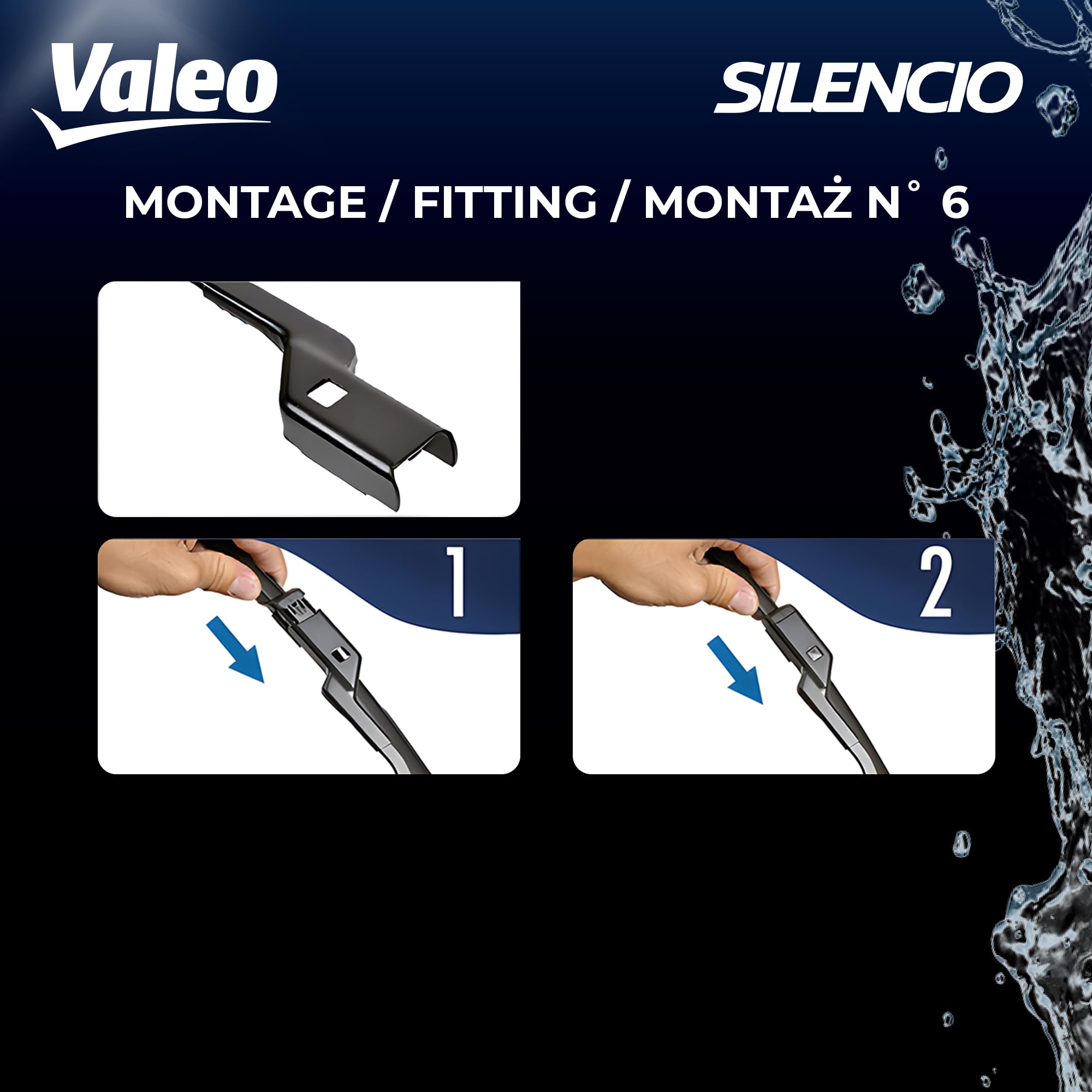 Valeo 574302 (Vm301) Silencio X-Trm Wiper Blade Set - 21''/19'' (Pack Of 2)