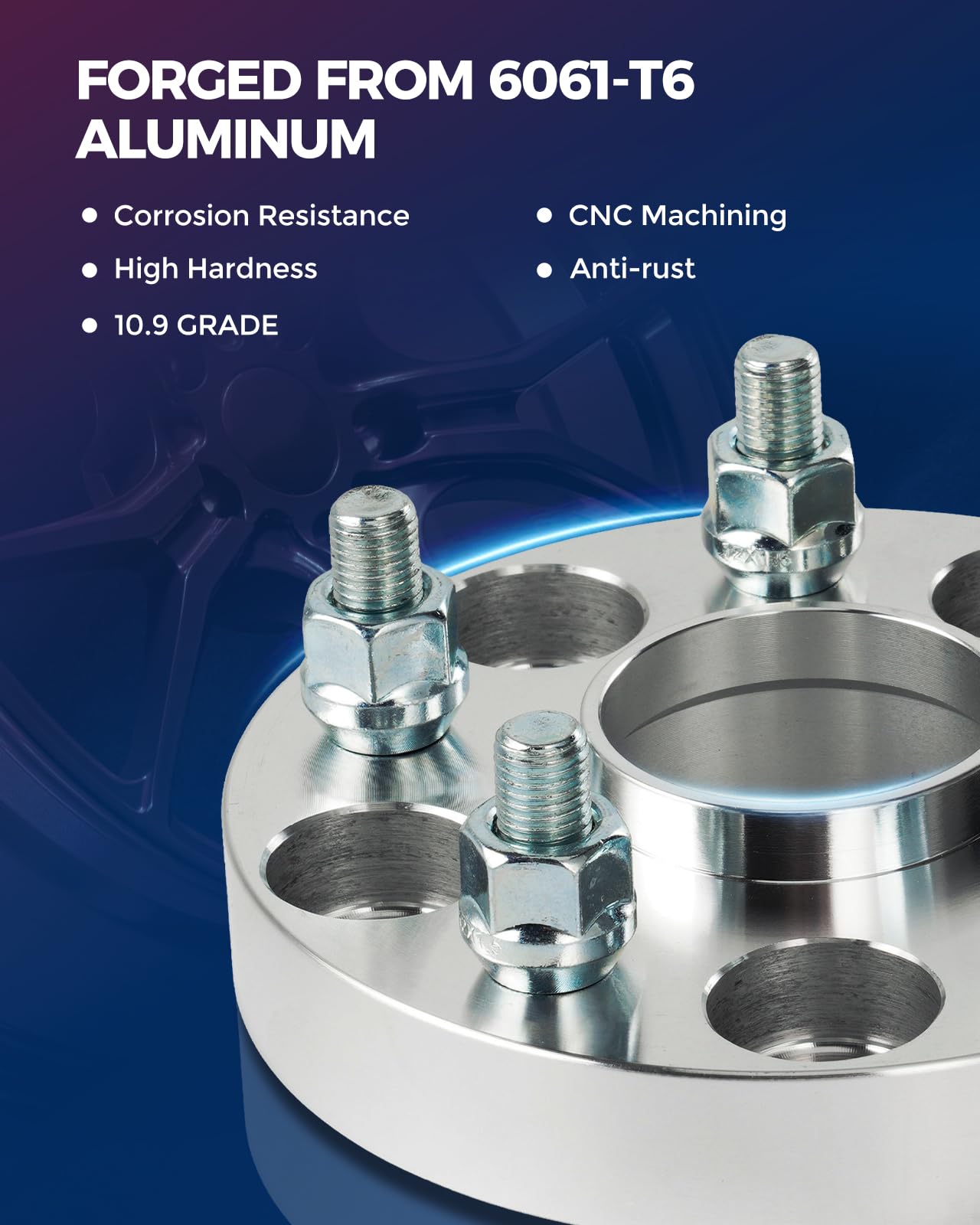 Kax 5X4.5 Wheel Spacers,1 Inch 5 Lug Hub Centric Wheel Spacers Fit For Charger, Mustang, 300, Challenger, Gt With M14X1.5 Studs