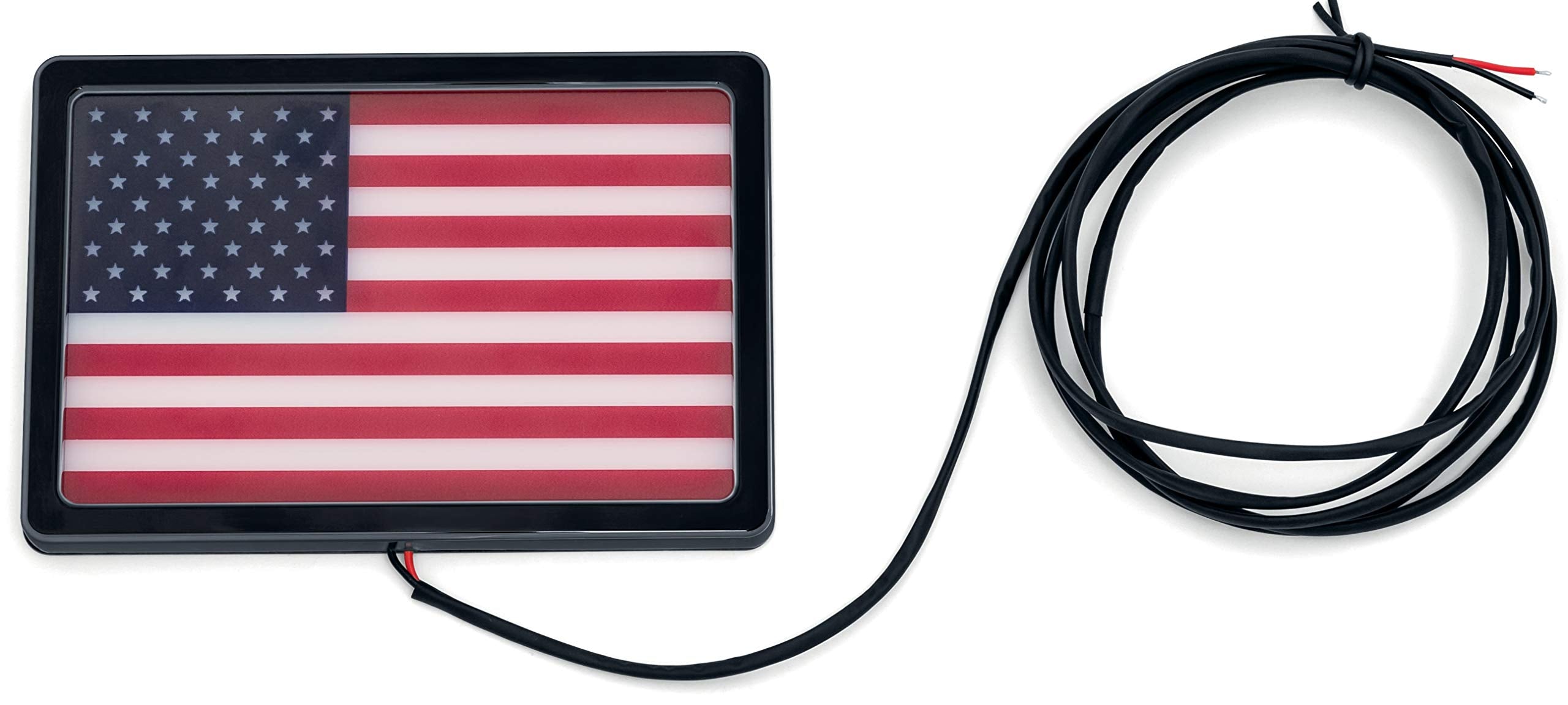 Kuryakyn 2892 Motorcycle Lighting Accessory: Freedom Flag Led Light Kit, 4 X 6, Black