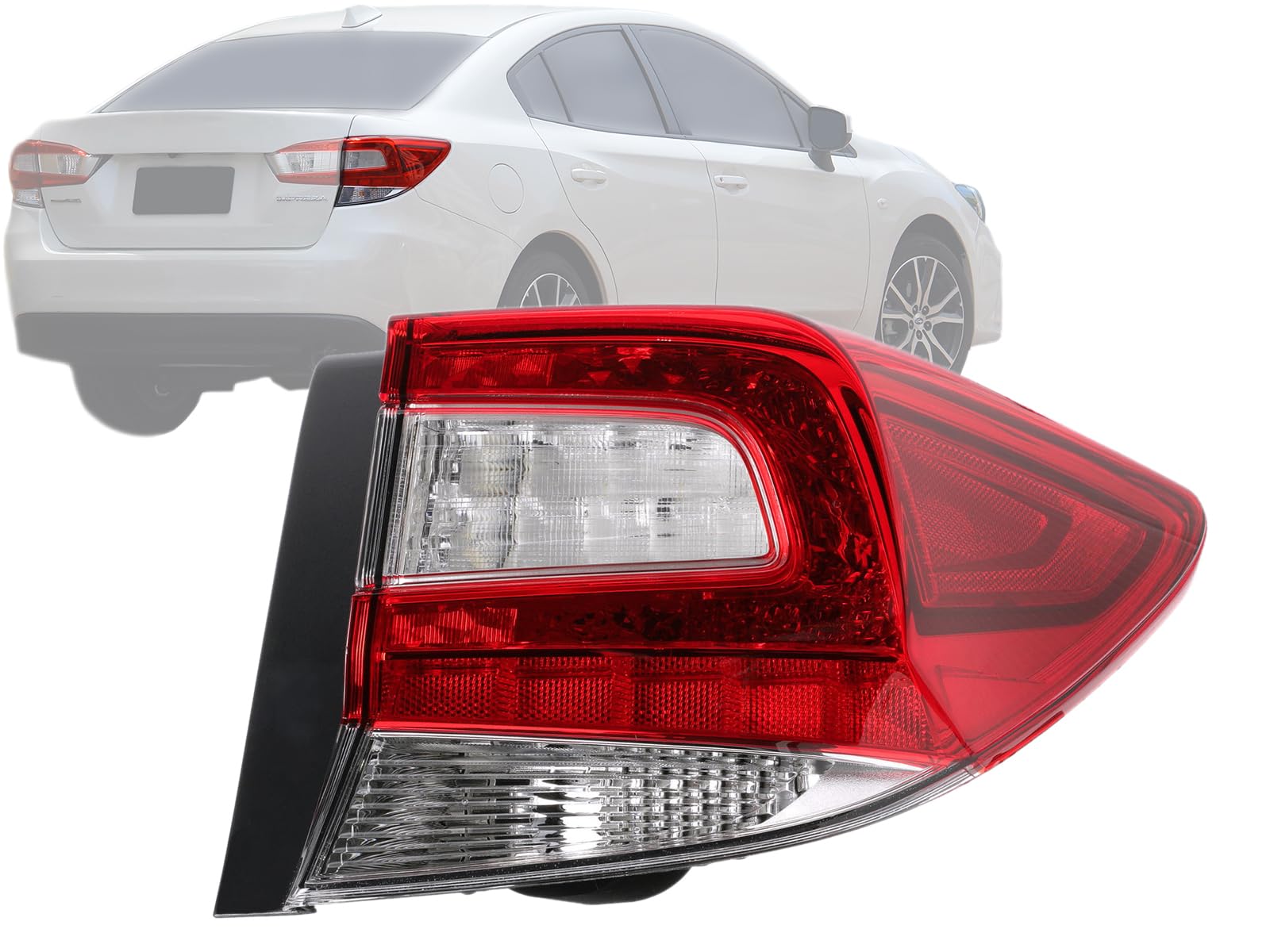 Auto Parts Avenue APA Replacement Tail Light Rear Lamp for 2017 2018 2019 2020 2021 2022 2023 Impreza Sedan Outer Passenger Righ