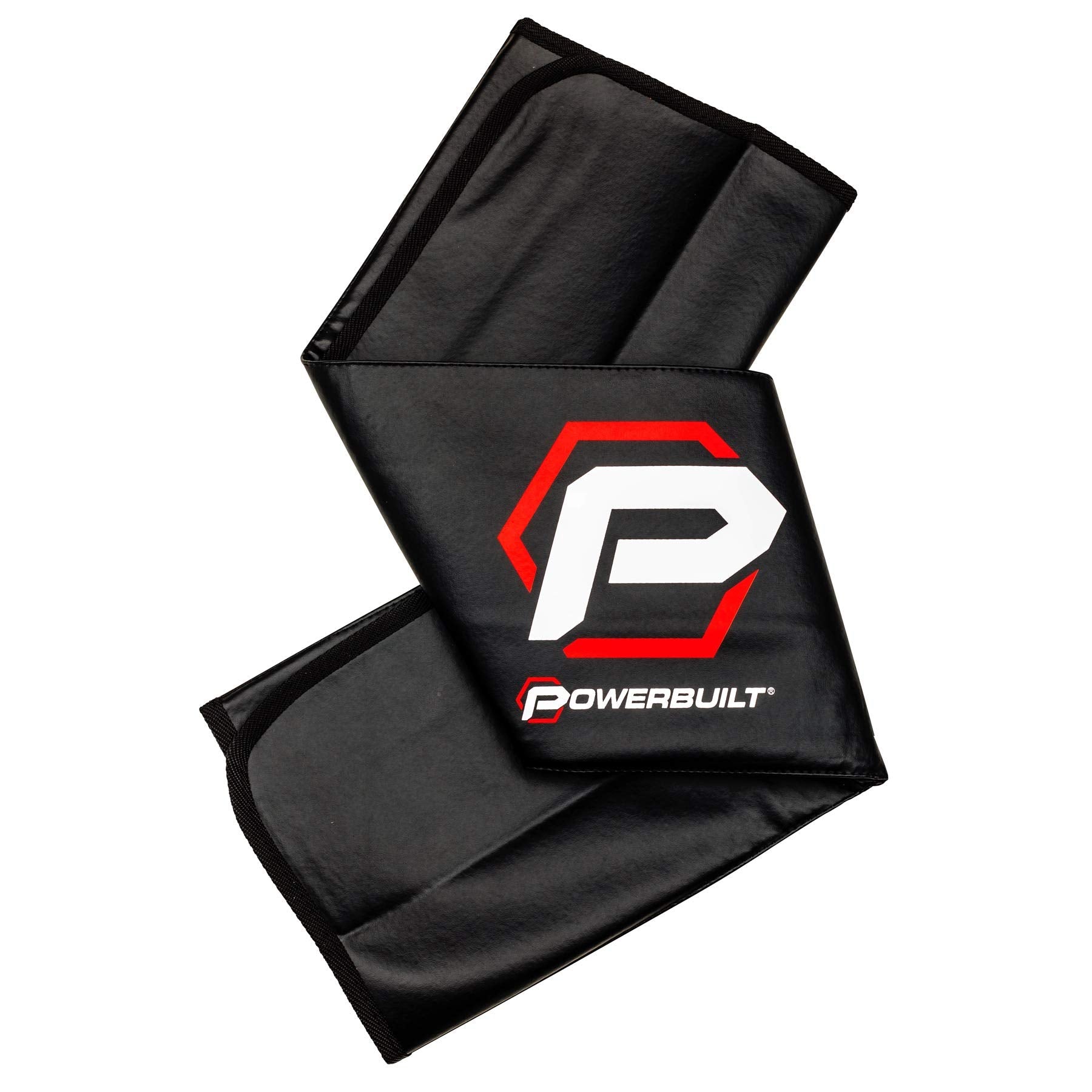 Powerbuilt 24''x 34'' Black Plush Vinyl Fender Cover Protector Pad Mat, Mechanic and Car Repair Under Hood Protection - 640083