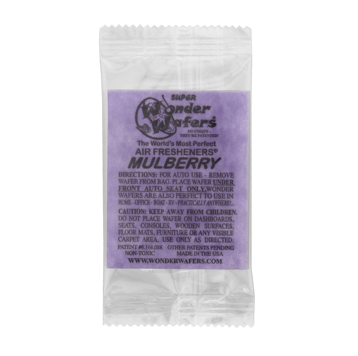 Wonder Wafers 10 CT Individually Wrapped Air Fresheners Mulberry