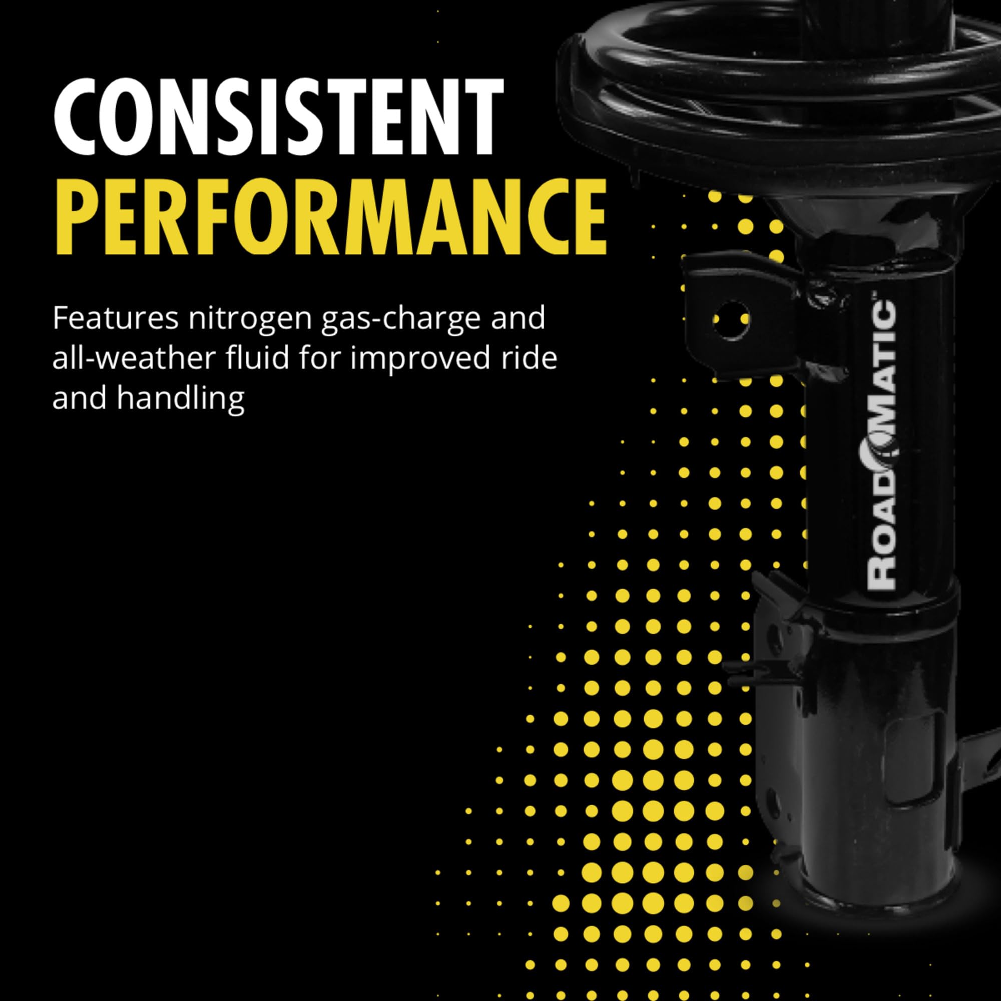 Monroe Roadmatic 182264 Suspension Strut And Coil Spring Assembly For Mazda 3