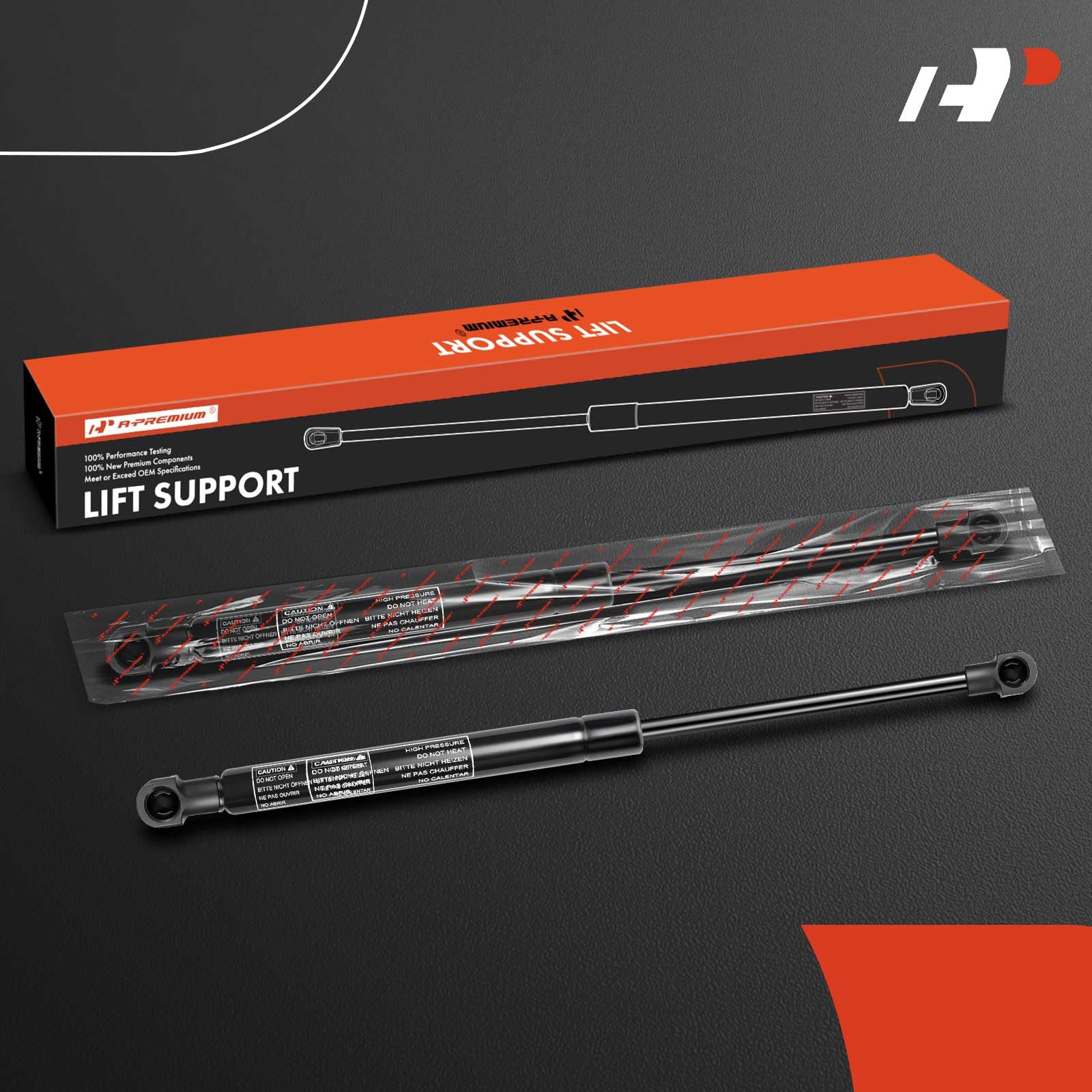 A-Premium Front Hood Lift Supports Struts Shocks Compatible With Select Lexus Models - Is F 2008-2013, Is250 Is300 2005-2013, Is