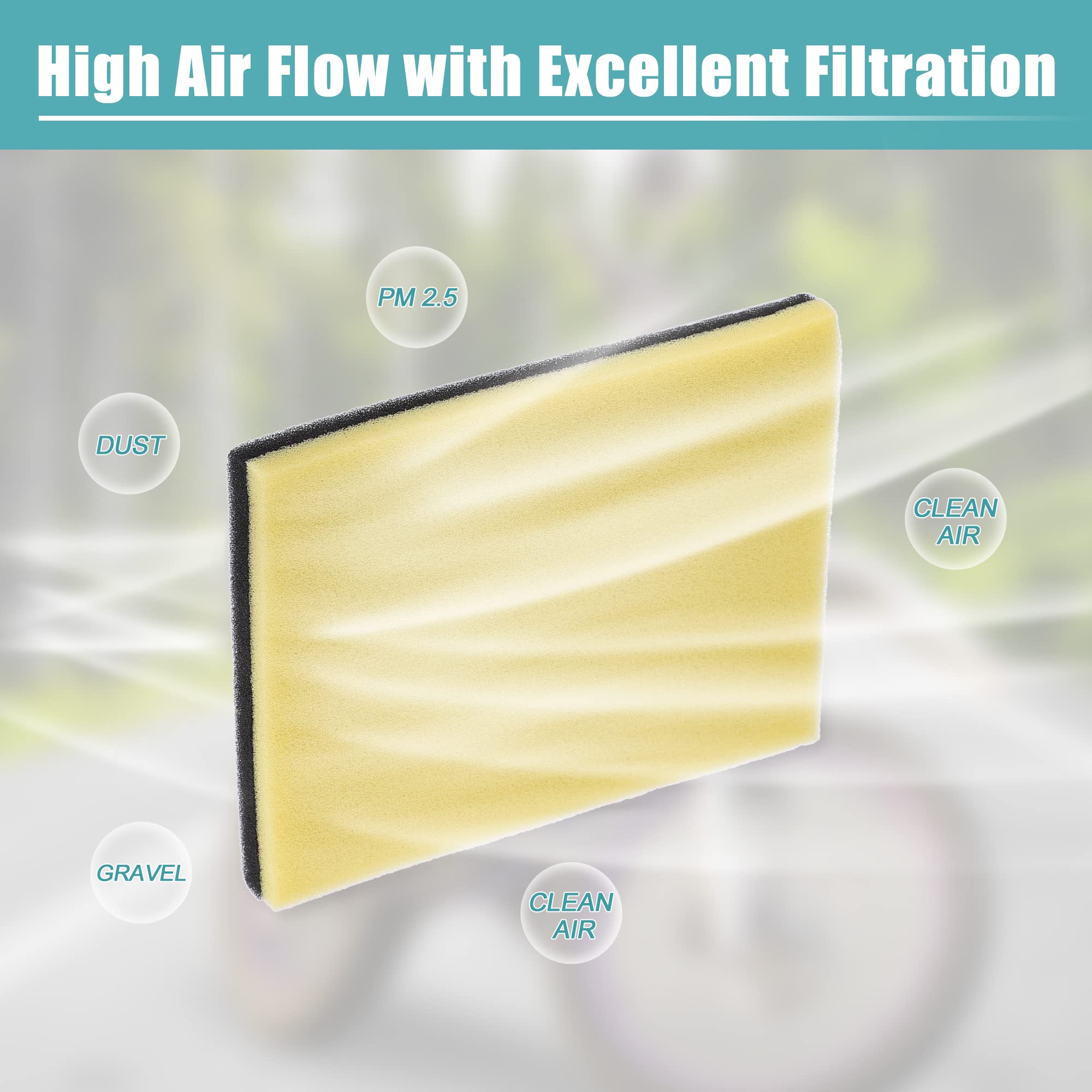X Autohaux Air Filter Element For Yamaha Serow- Xt225 1992-2000 Air Fliter For Yamaha Xt225 Off-Road Tt225 1Kh-14451-00-00
