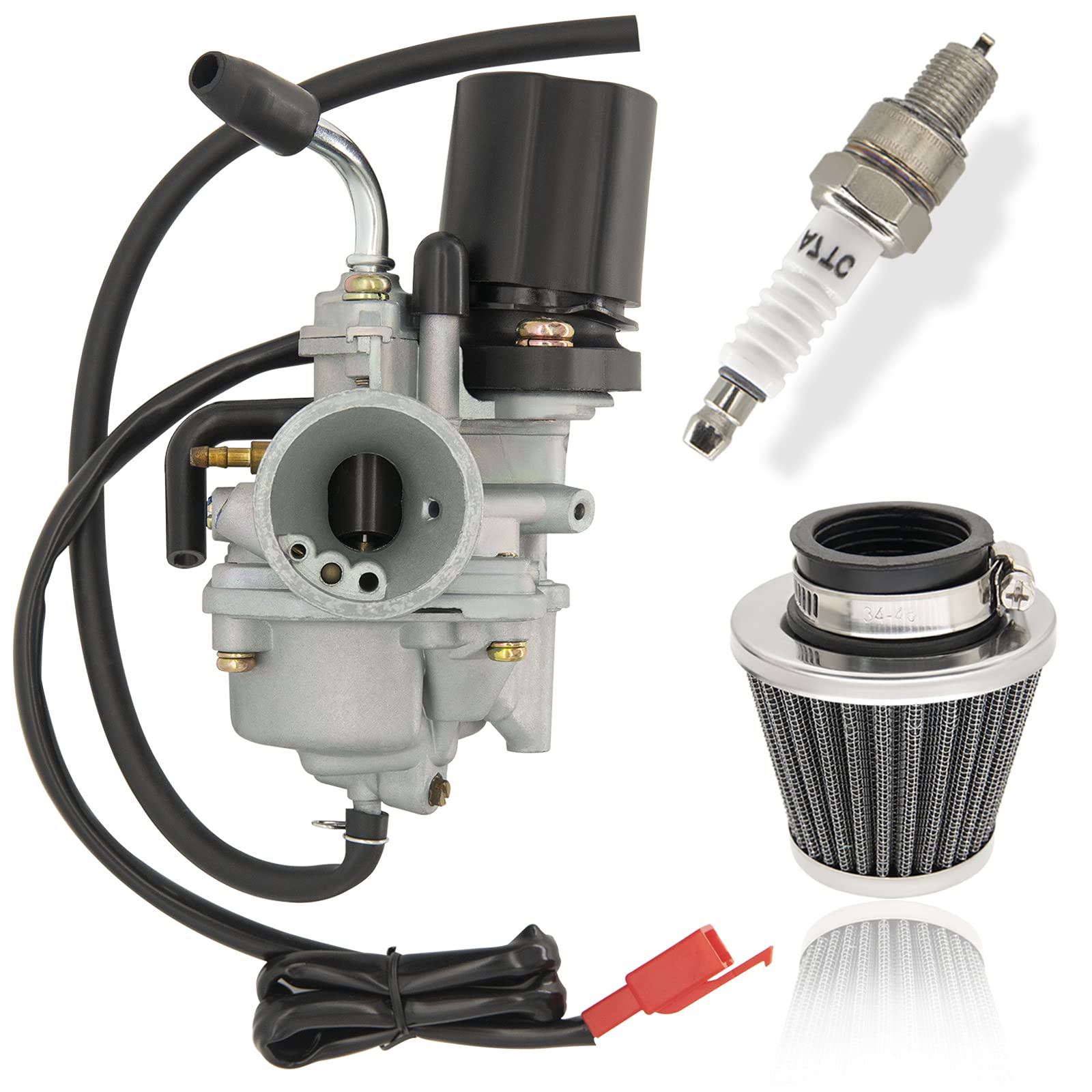 2 Stroke Carburetor Carb Compatible For Dinli 50Cc 70Cc 90Cc 100Cc 110Cc Atv Quad Carb, For Dino Jp Beast Helix Dl603 With 38Mm