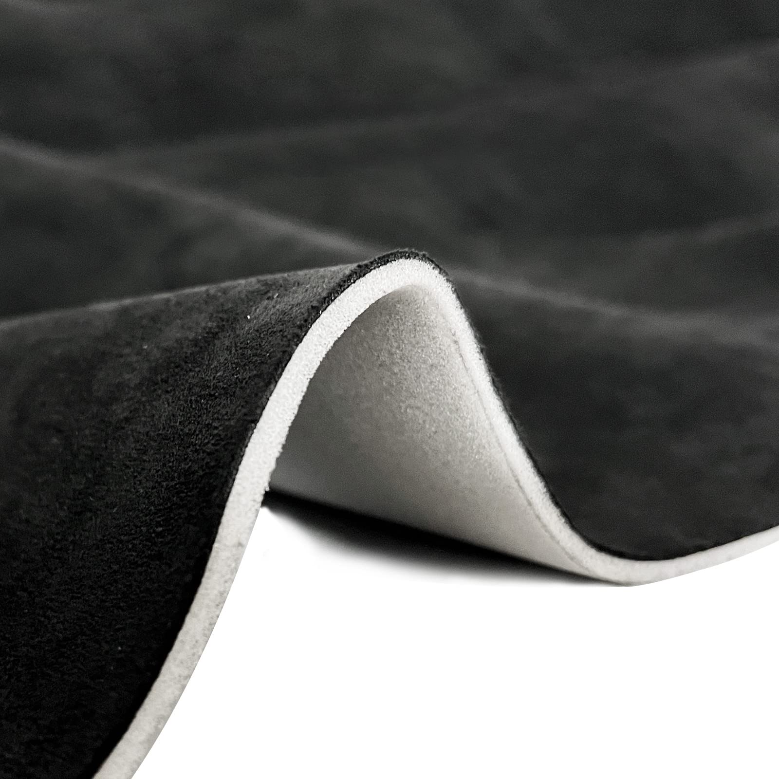 Halero 96    60 Black Car Suede Headliner Fabric With Foam Backing Material 1/9'' 3Mm Automotive Upholstery Liner For Diy Home C