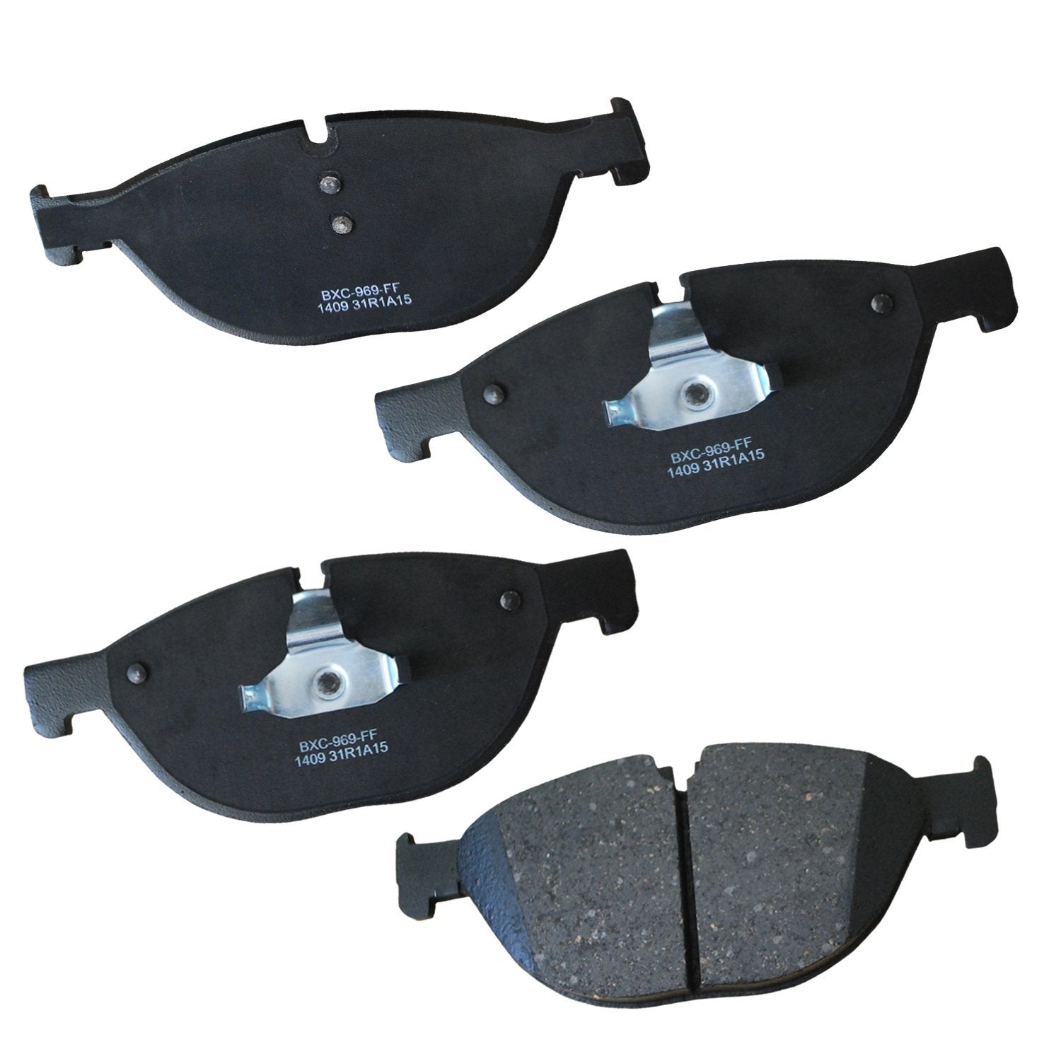 Bendix Premium Sbc1409 Ceramic Front Brake Pads For Select Models Bentley Arnage,Azure,Bmw 528I,535I Gt,550I,650I,Gran Coupe,Xdr