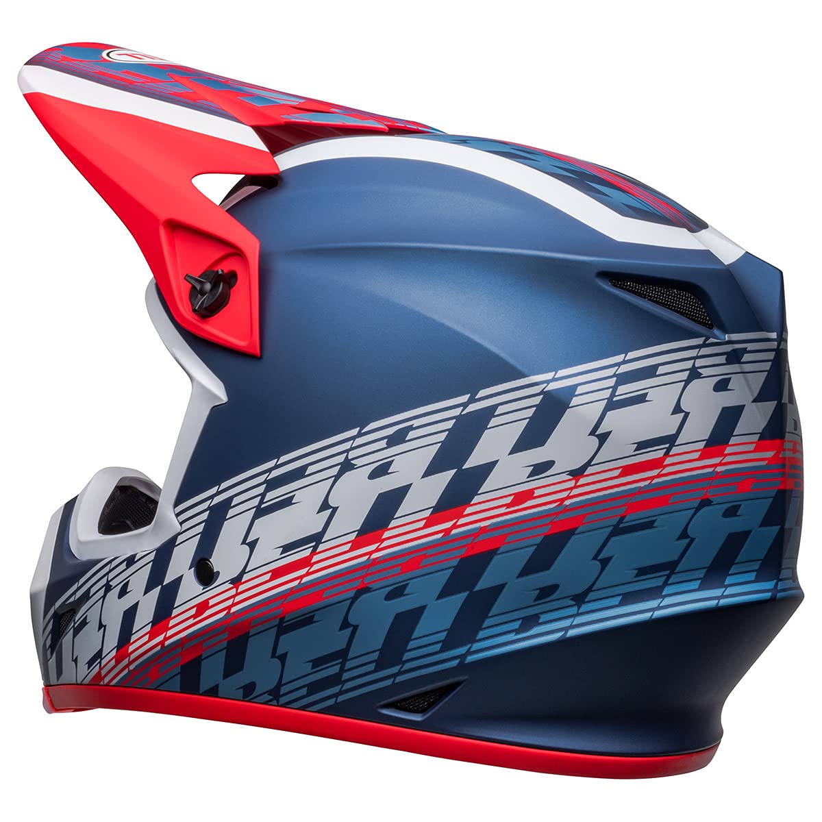 Bell Mx-9 Mips Dirt Helmet (Offset Matte Metallic Blue/White - Large)